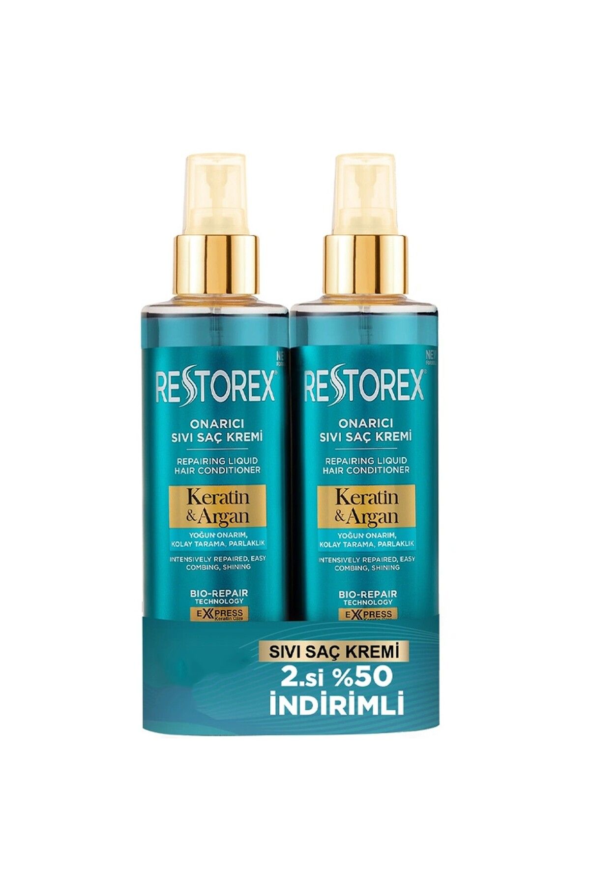 Restorex Keratin Ve Argan Onarıcı Sıvı Saç Bakım Kremi 200 ml 200 ml