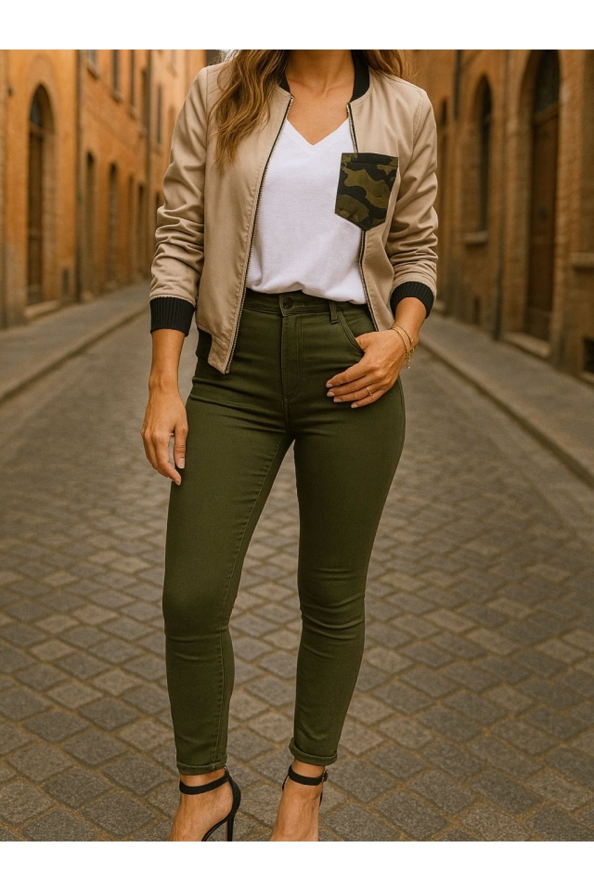 POLEXP Gabardin Kumaş Yüksek Bel Pantolon 90 Cm 4XLbel40cm