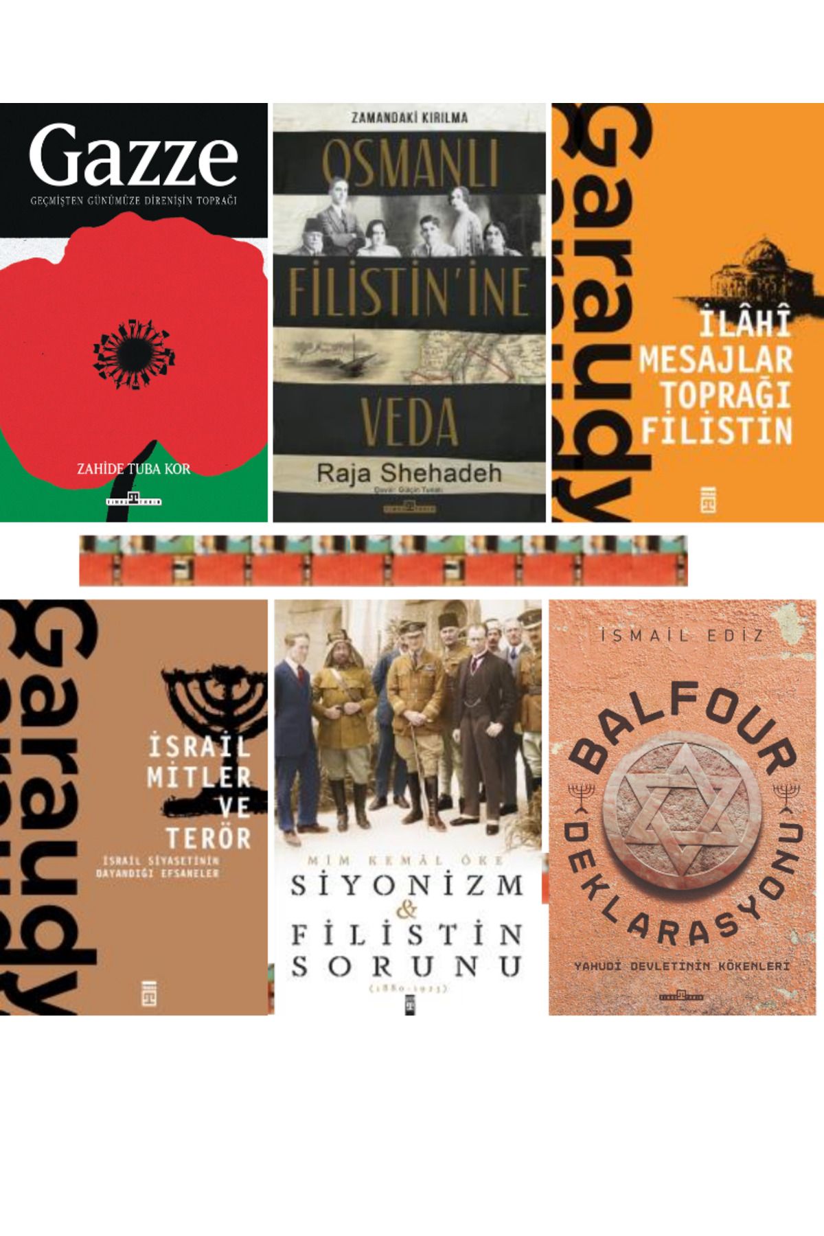 Timaş Yayınları Gazze Geçmişten Günümüze Direnişin Toprağı,İlahi Mesajlar Toprağı Filistin,Balfour(6kitap)