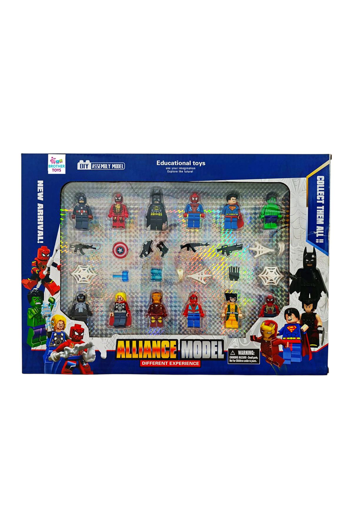 Brother Toys 23 Parça Süper Kahramanlar 12 Figür Minecraft Oyuncak Set