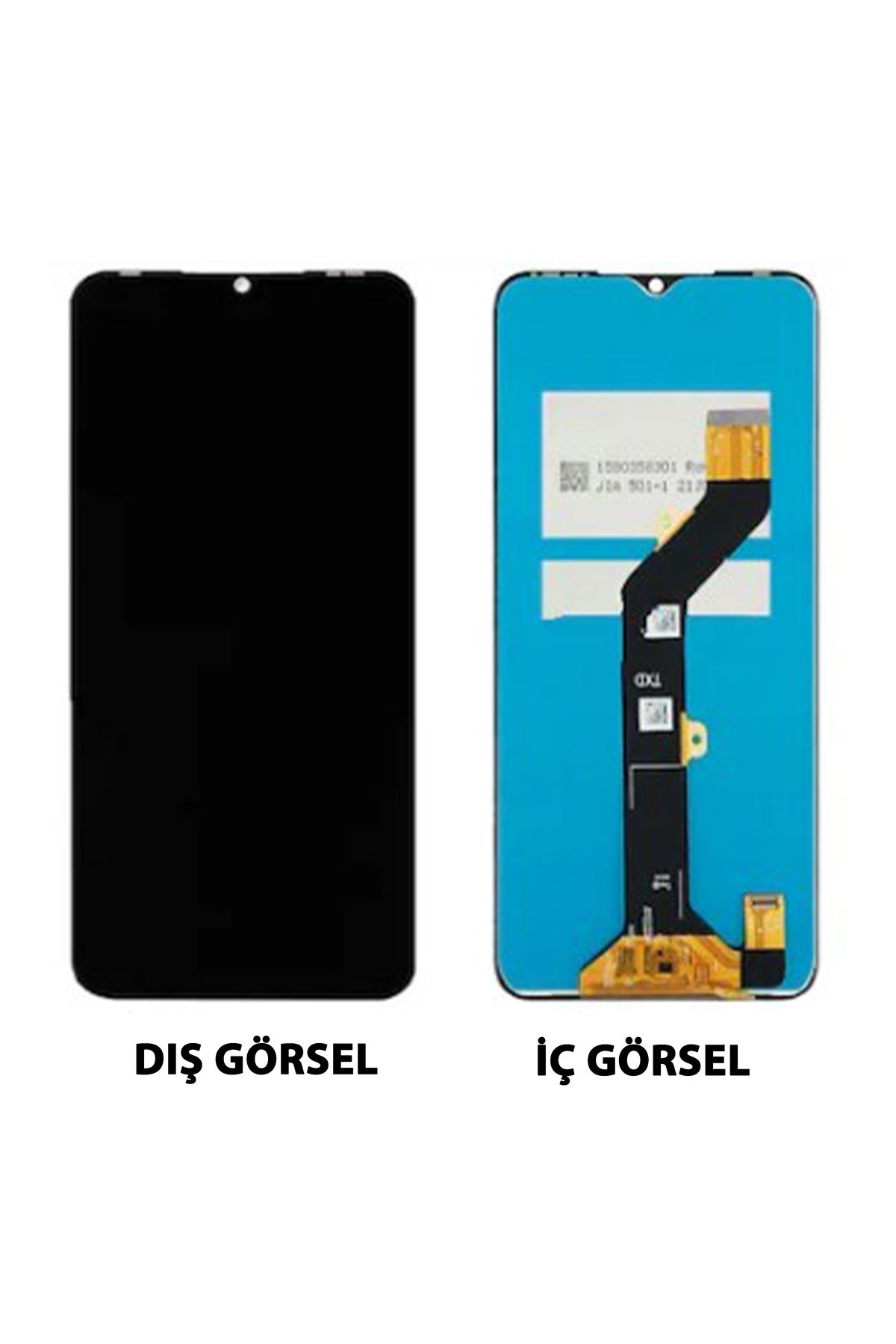 Teknonet Tecno Spark 7 Uyumlu Org Lcd+Dokunmatik+Çıtalı (Siyah)