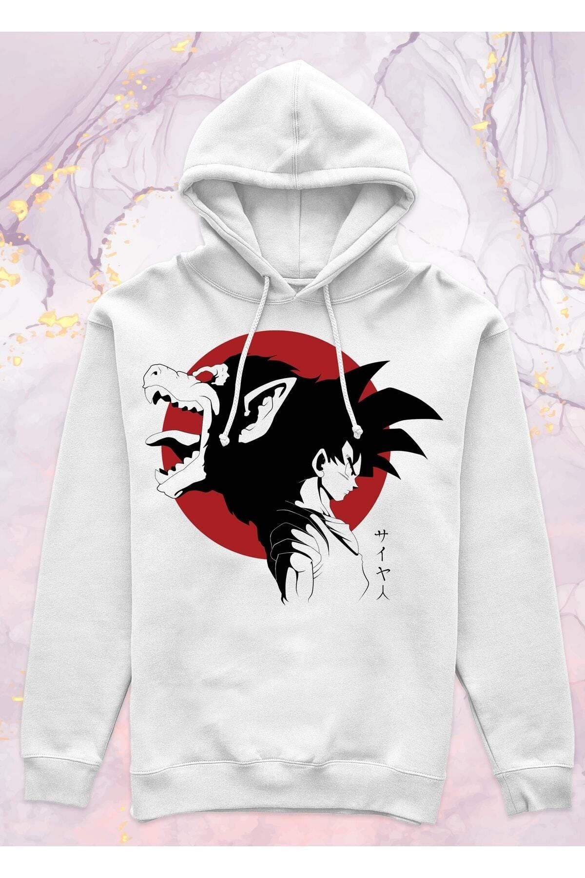 Pisa Art Dragon Ball Son Goku Cepsiz Kapüşonlu Sweatshirt