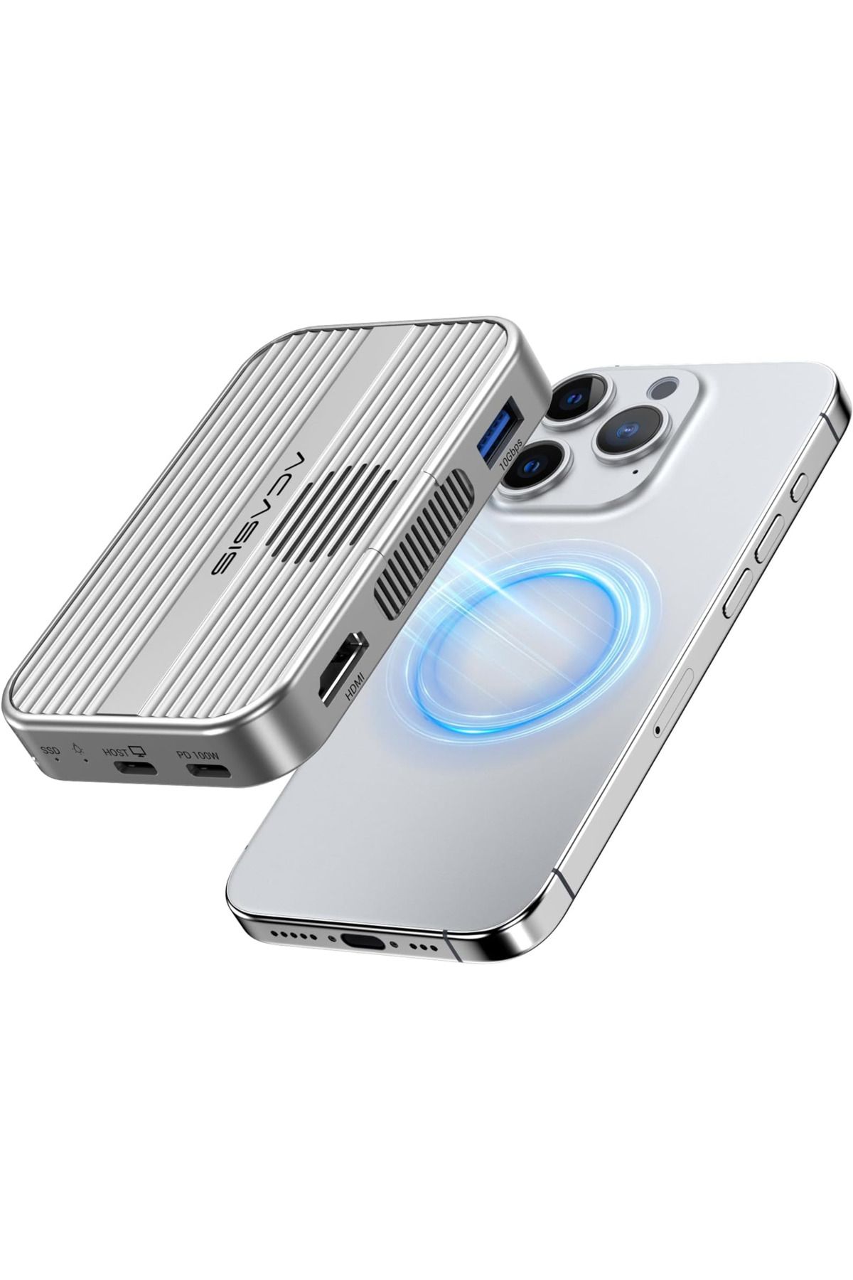 Acasis EC1401 - 6 in 1 iPhone 15/16 Serisi Uyumlu, 4, 10Gbps Type-C Disk Kutusu (EC-1401)
