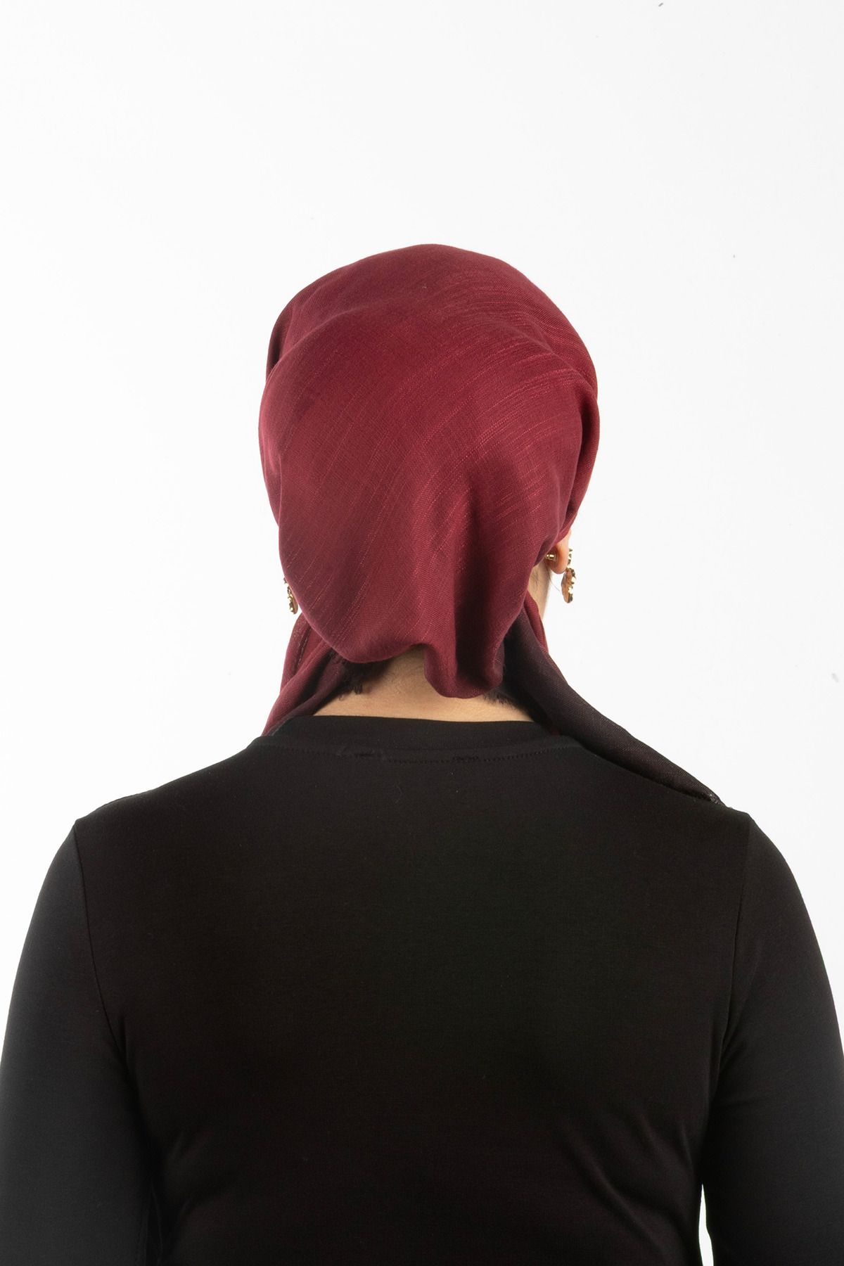 safura-New Design Plug-And-Play Bonnet Scarf - Gradient Pattern, Adjustable Neck Elastic, Anti-Slip Velvet Stripe 3