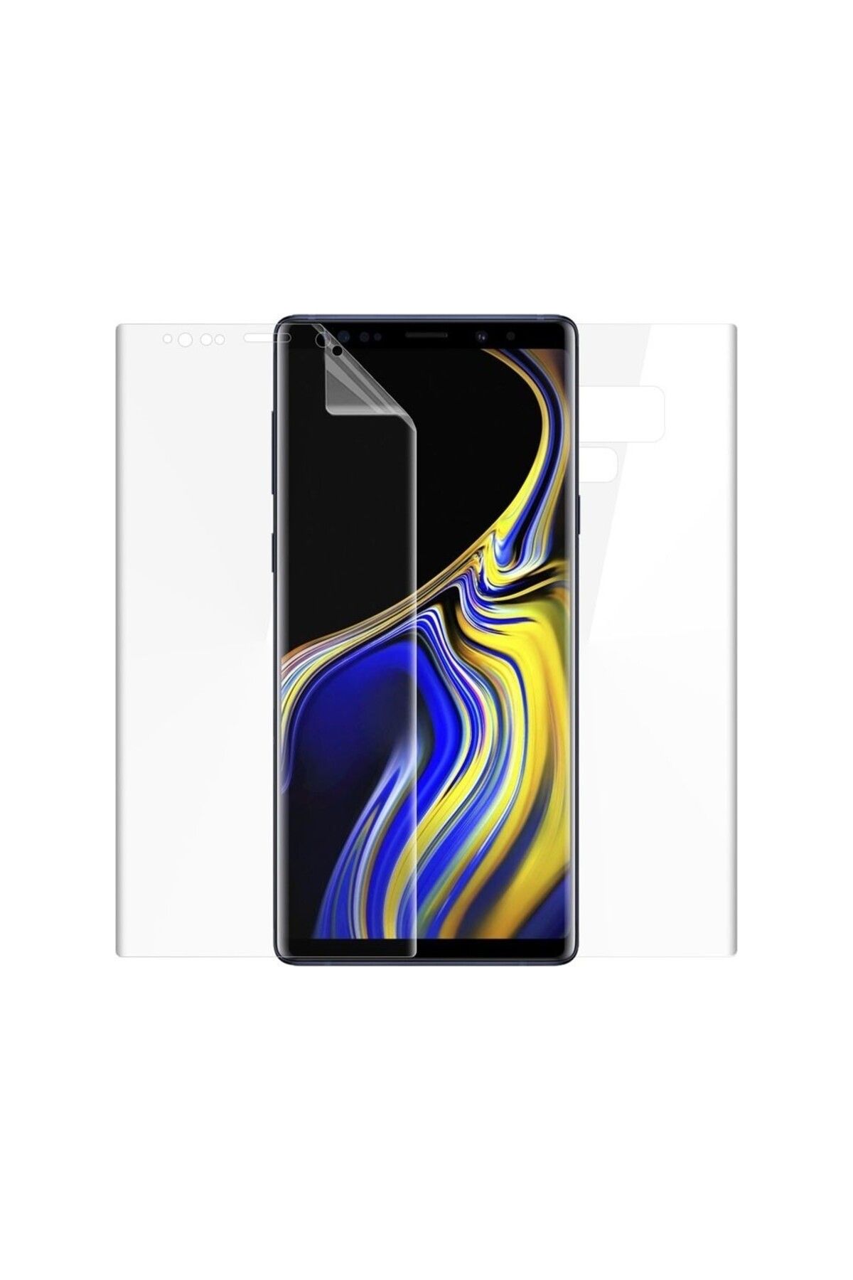 Ehr. Ehr. Samsung Galaxy Note 9 ile Uyumlu Ön Arka Koruma Full Body Jelatin