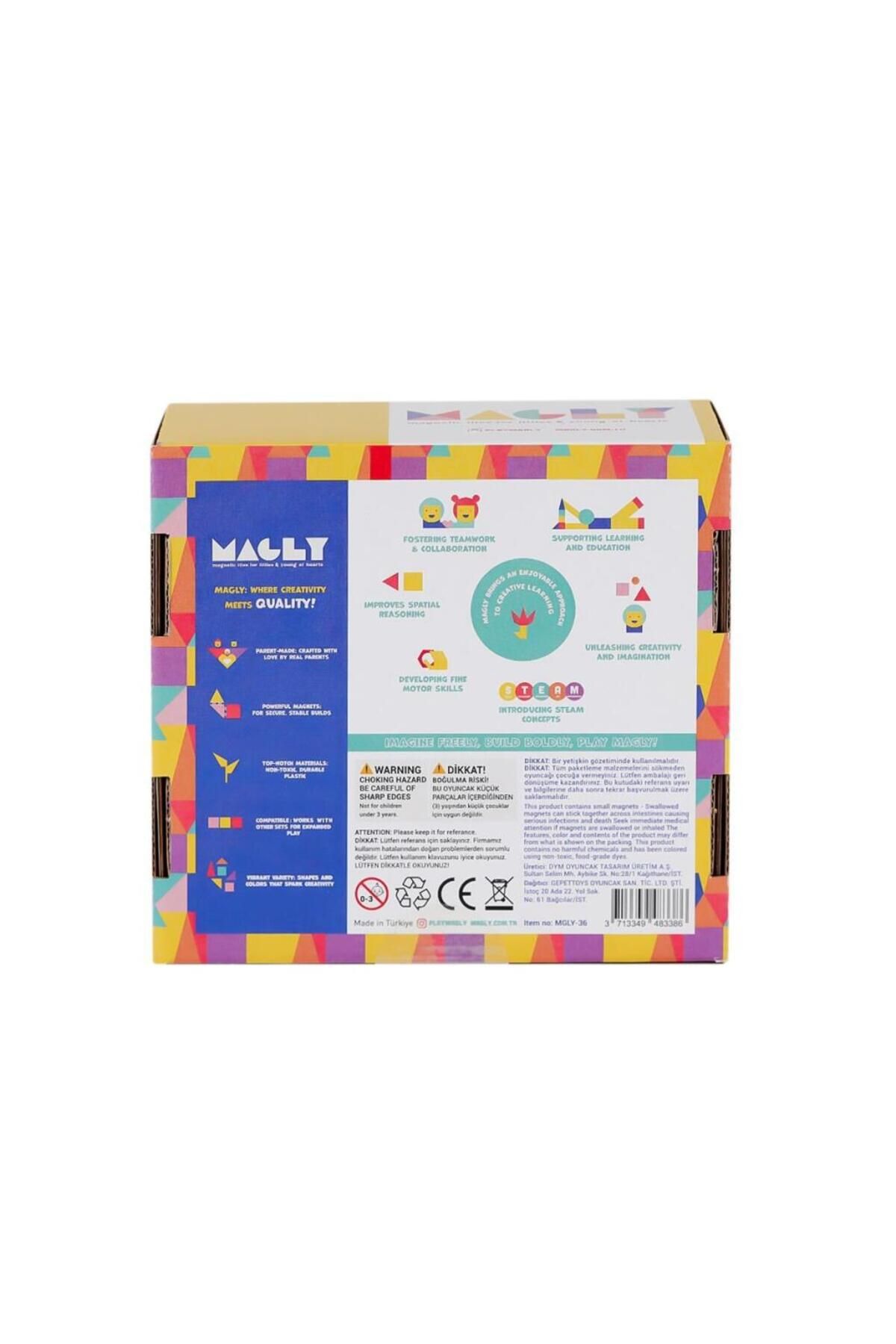 NW NessiWorld Nessiworld MLG-36 Manyetik Blok 36 Parça -Gepettoys