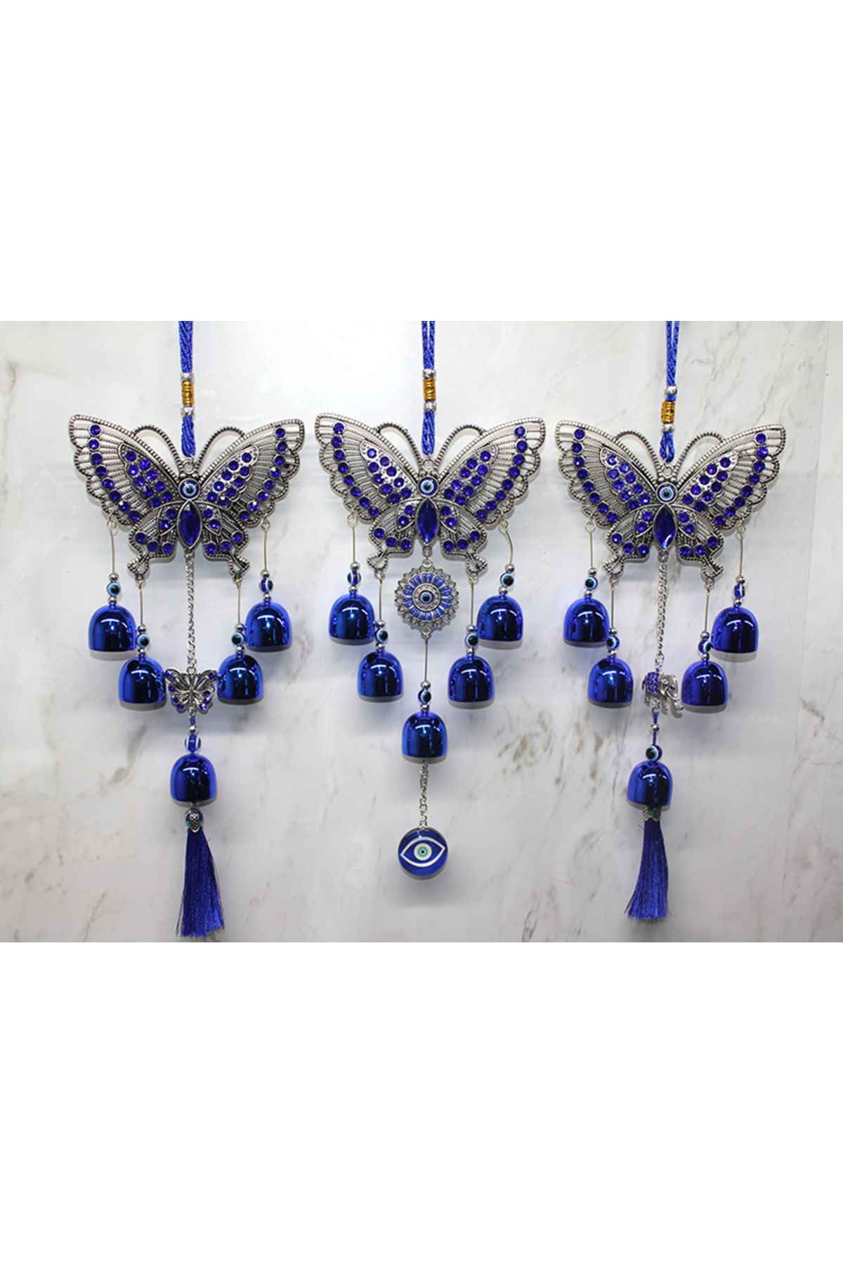 Butik Metal Nazar Boncuğu Çan Model 7