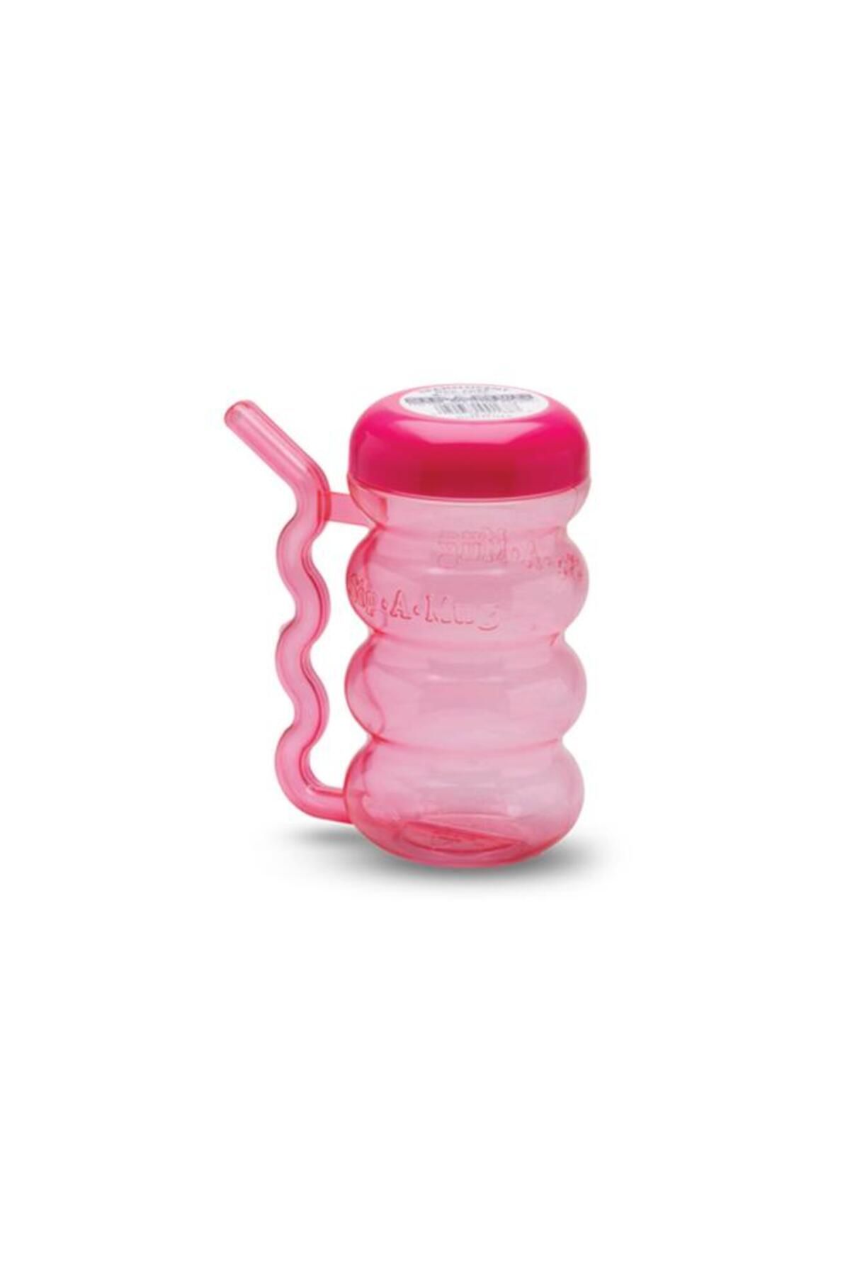 Generic-Arrow High Quality Plastic Straw in Handle Sip-A-Mug for Kids Pink 410ml 168 2