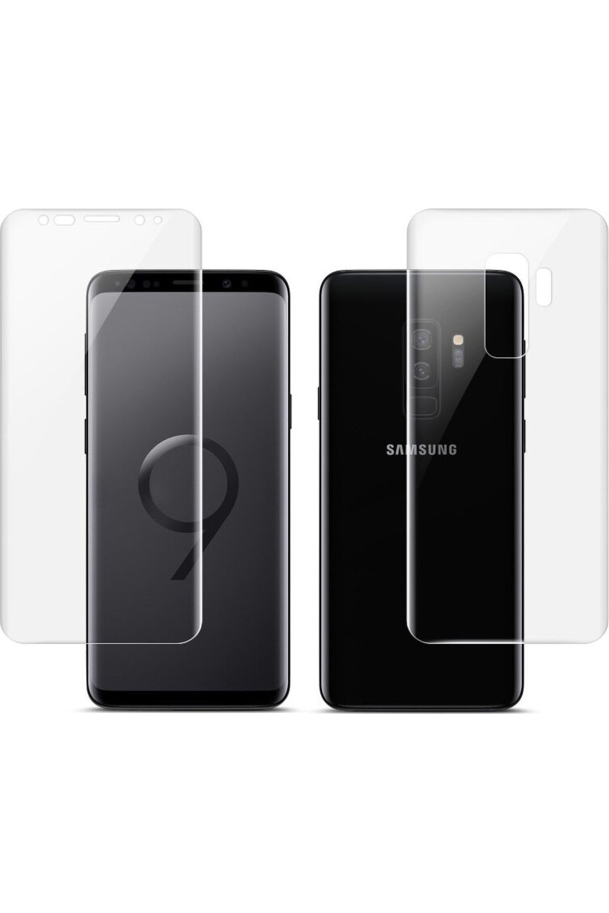 Ehr. Ehr. Samsung Galaxy S9 Plus ile Uyumlu Ön Arka Koruma Full Body Jelatin