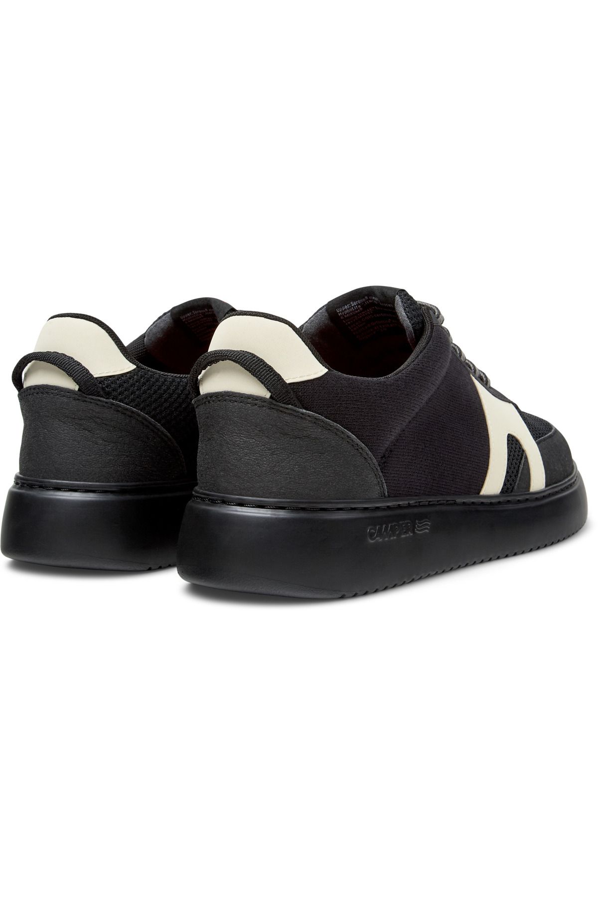 CAMPER-Men's Casual Black Mesh Sneaker With Hook And Loop Design For Everyday RunnerK21Sorona 4