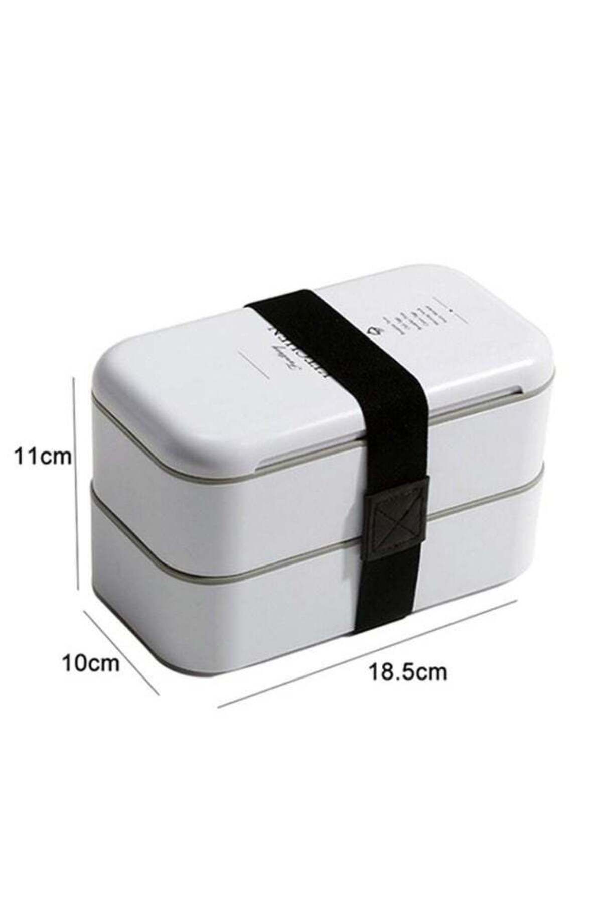 COOYA-Lunch Box with Lid, Double-Layer Leak-Proof, Can Keep Food Warm, With Storage Bag, Easy to Clean 4