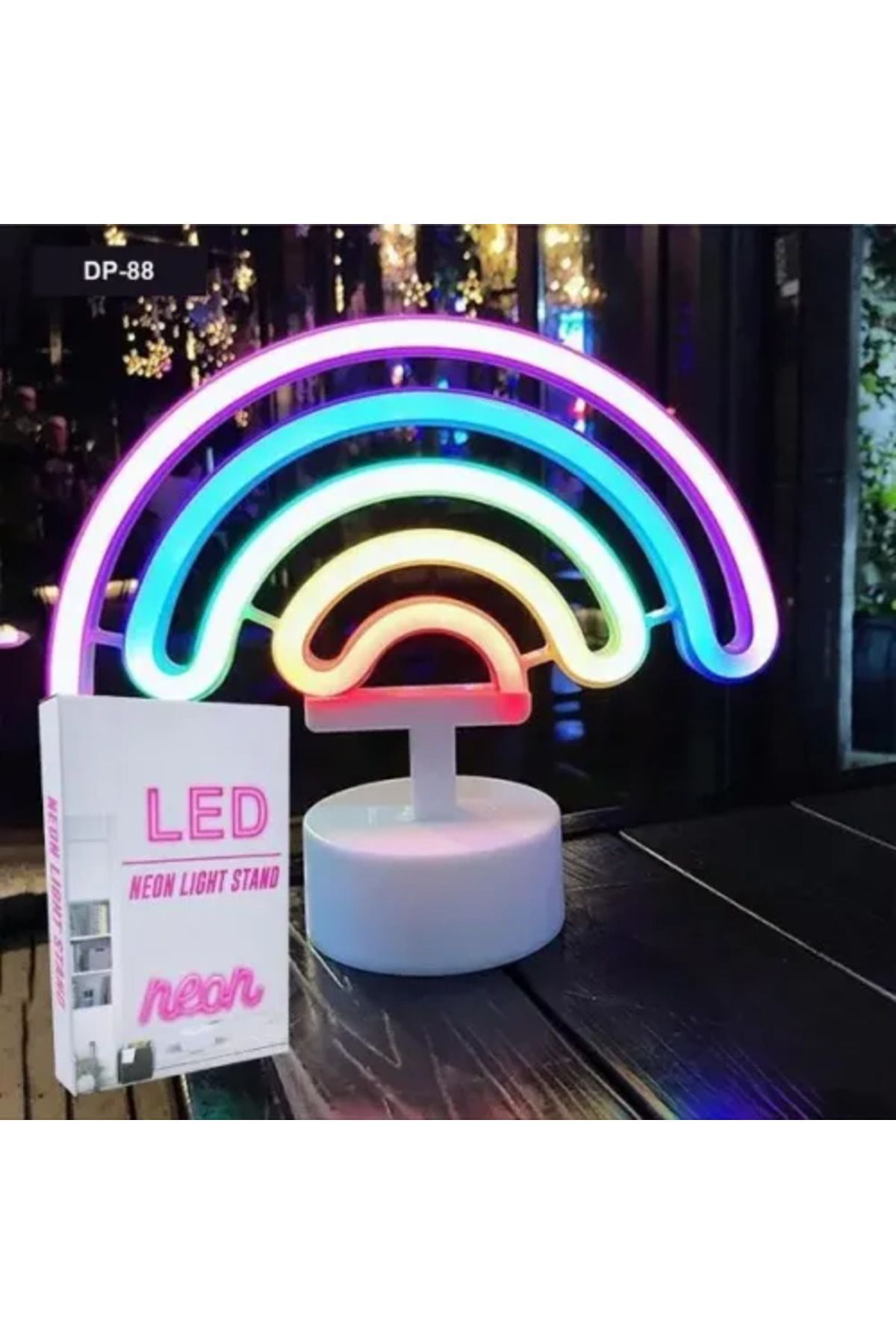 SerenityHaven CLZ192 Gökkuşağı Neon Led Lamba