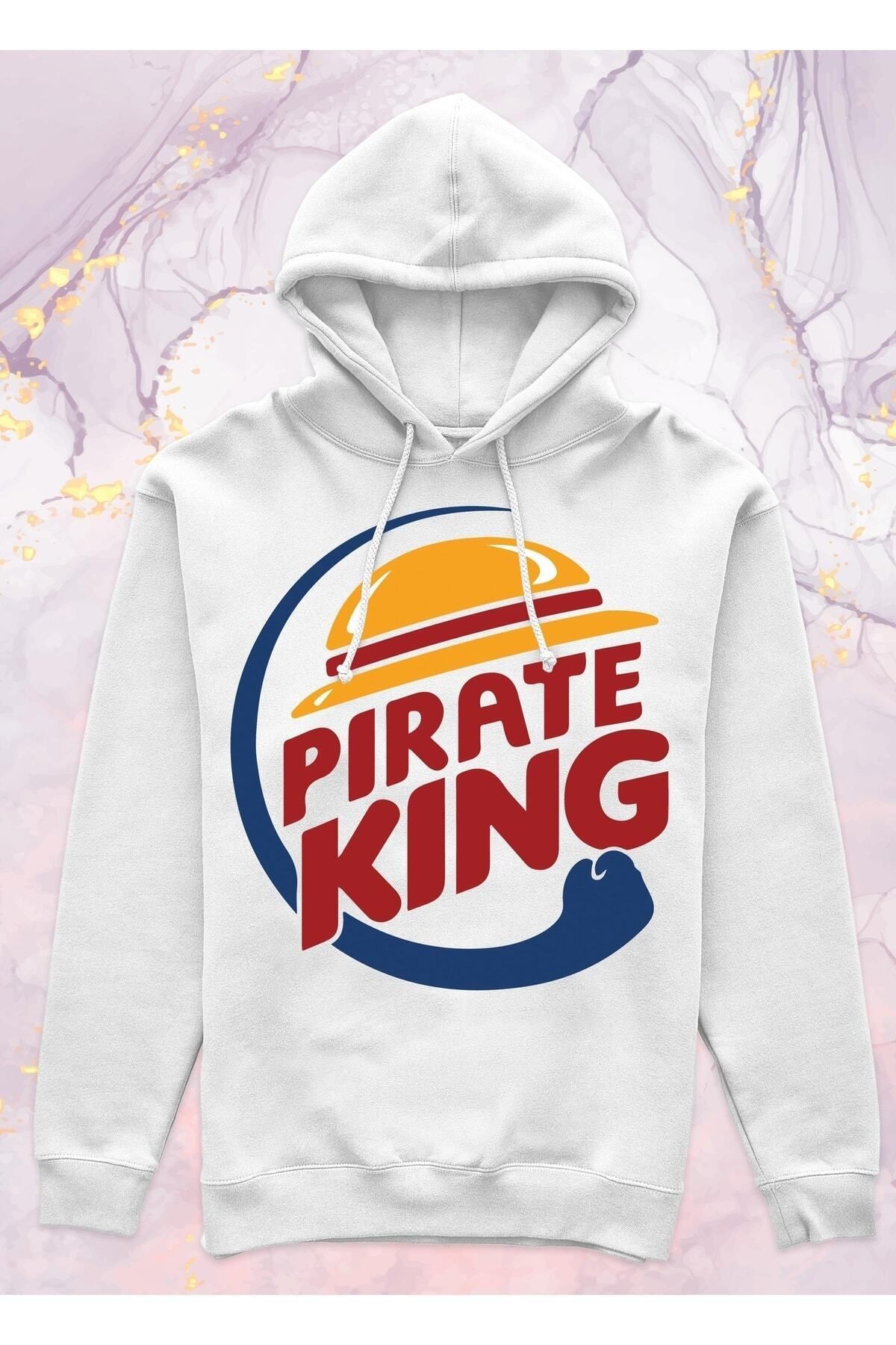 Pisa Art One Piece Pirate King Cepsiz Kapüşonlu Sweatshirt