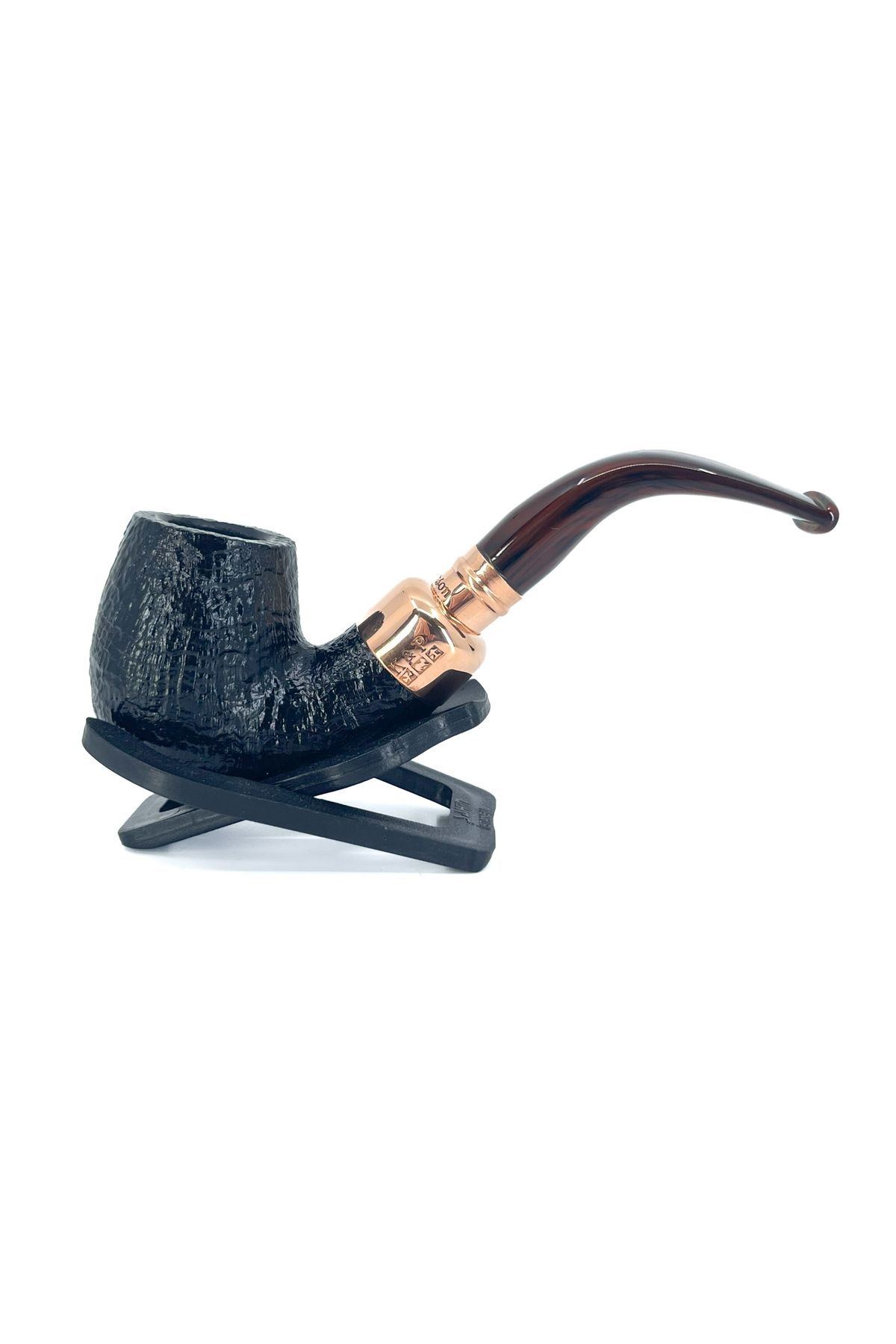 Peterson Christmas 2024 Copper Spigot Sandblasted X220 9mm. Filtreli Akrilik Saplı Pipo
