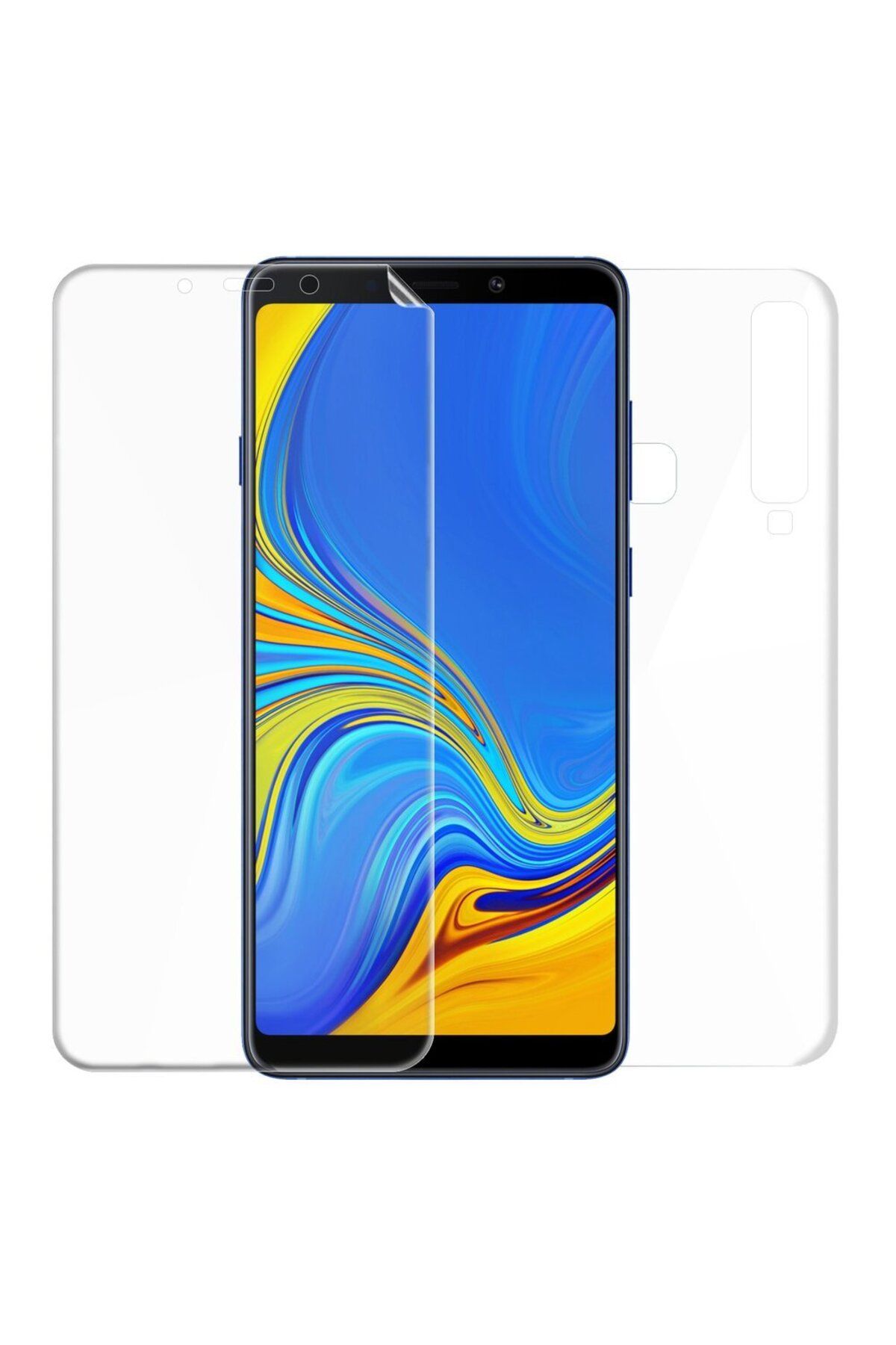 Ehr. Ehr. Samsung Galaxy A9 2018 ile Uyumlu Ön Arka Koruma Full Body Jelatin