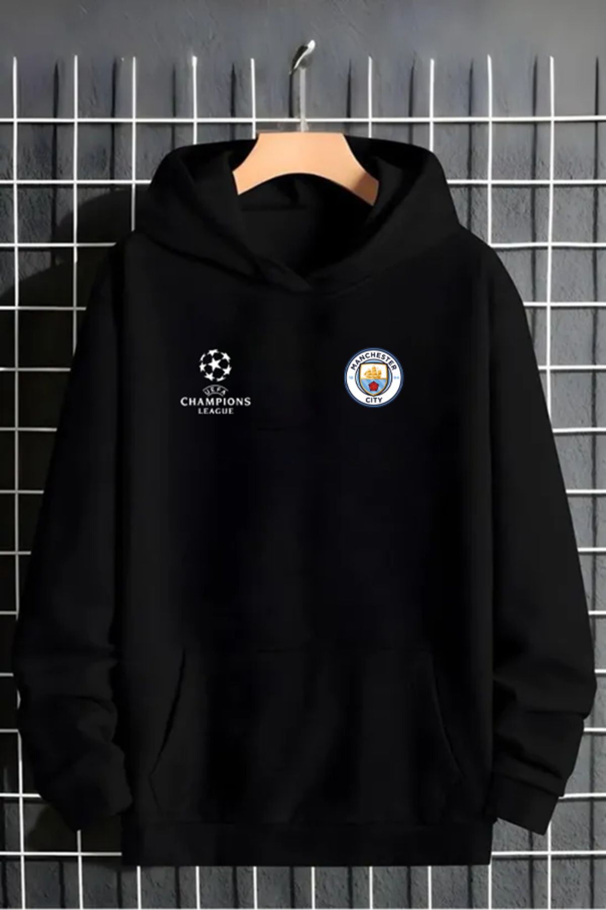 Pisa Art CHAMPİONS LEAGUE MAN BLUE SWEATSHİRT UNİSEX ÖZEL TASARIM