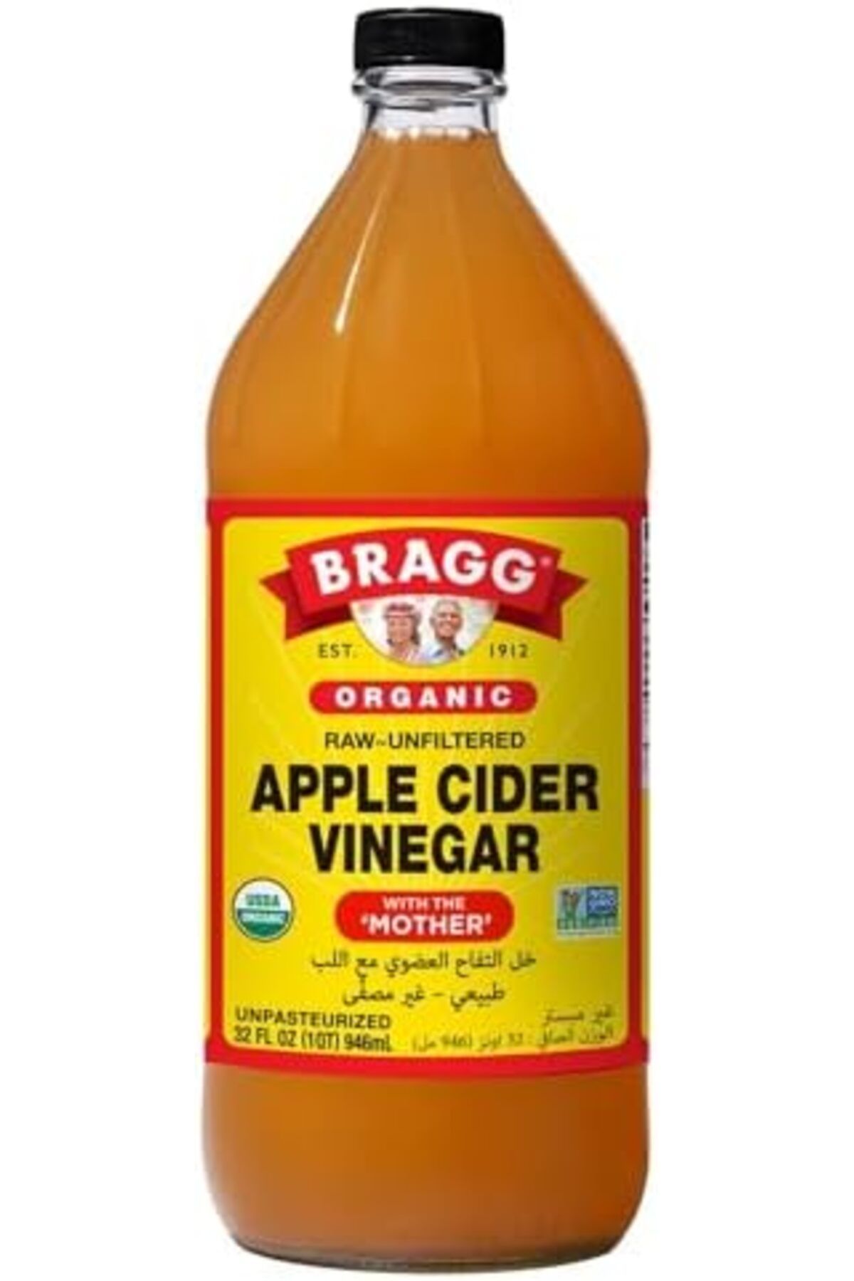BRAGG vinegar-Bragg Organic Apple Cider Vinegar • Raw ~ Unfiltered • With the Mother • Unpasteurized, 1 QT 2