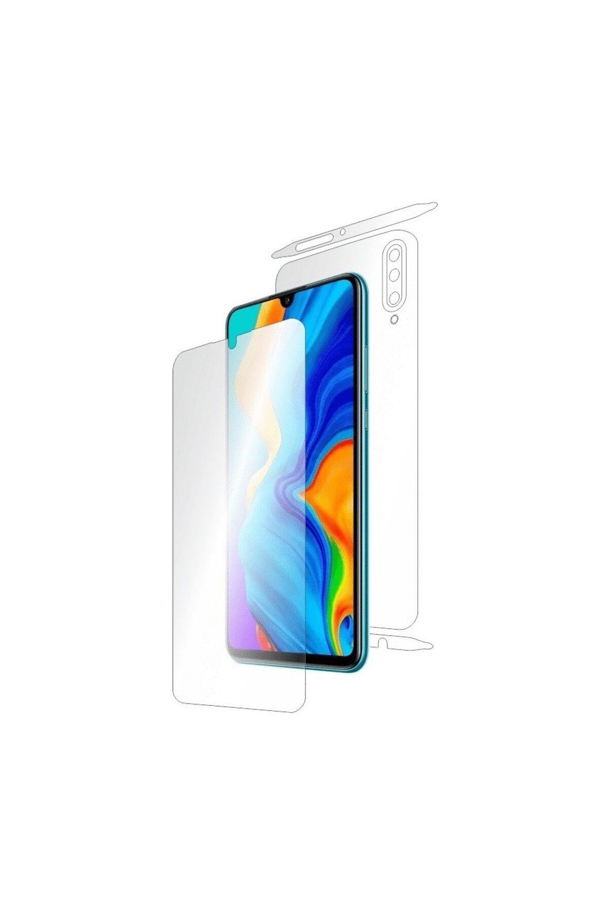 Ehr. Ehr. Samsung Galaxy M30s ile Uyumlu Ön Arka Koruma Full Body Jelatin