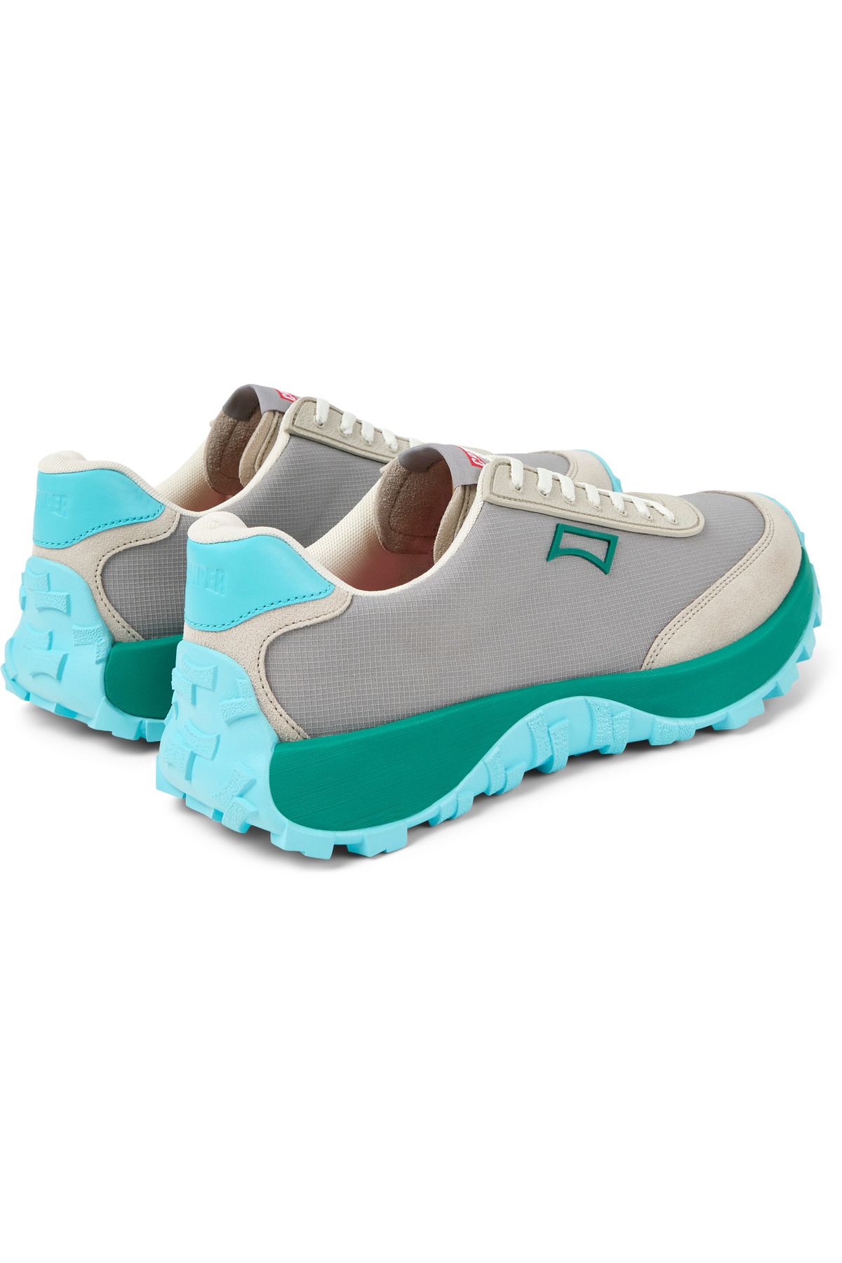 CAMPER-Men’s Gray Sneaker With Hook And Loop Detail Soft Sole Lightweight Durable DrifttrailVibram 4