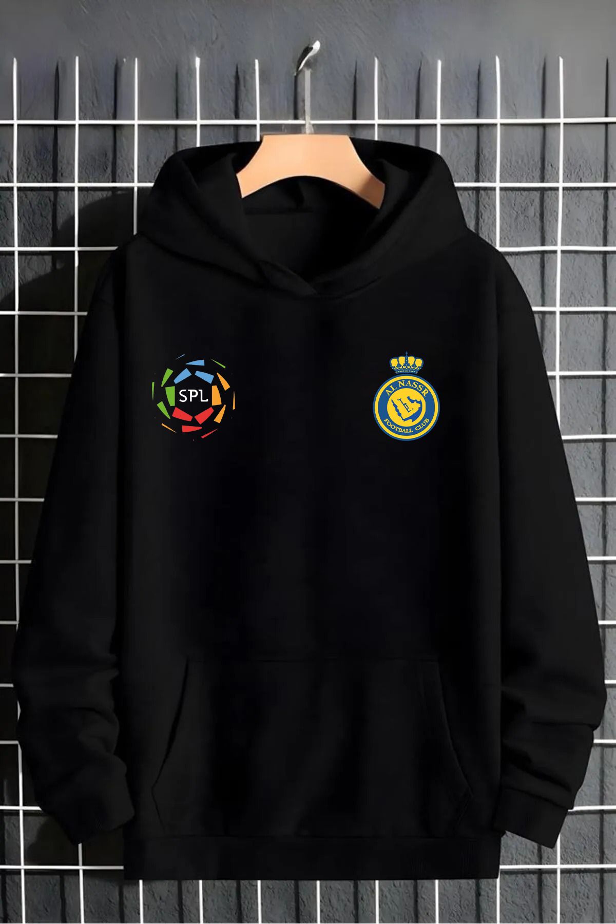 Pisa Art Al-Nassr Suudi Arabistan Pro Ligi Özel Tasarım Taraftar Kapşonlu Sweatshirt
