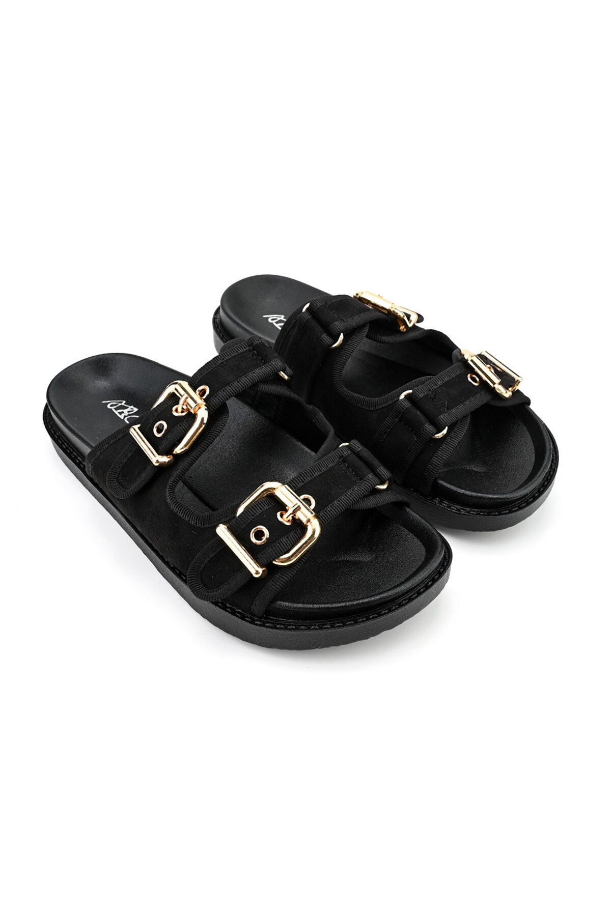 Tmall-Women's Casual Slippers, Made of Eco-leather, SP115, Black 2