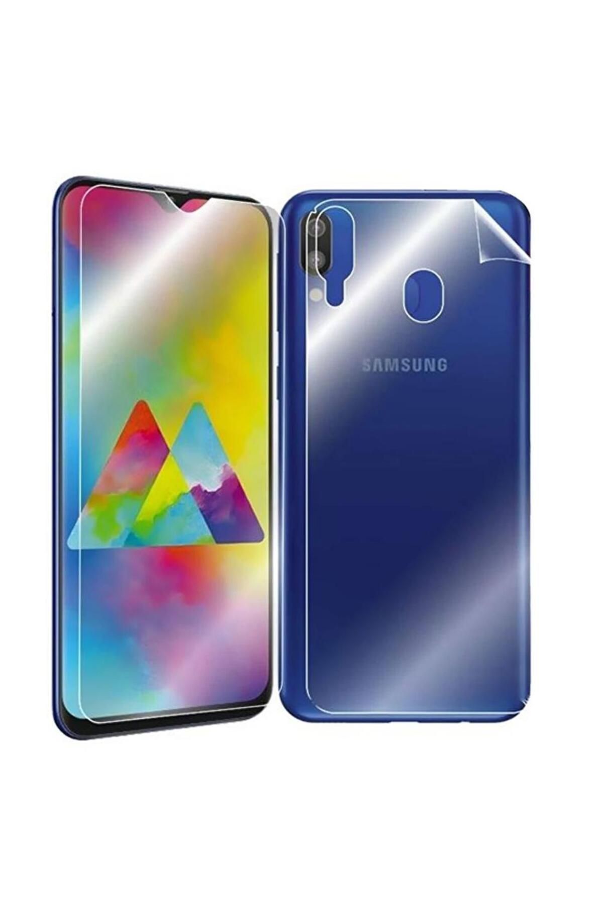 Ehr. Ehr. Samsung Galaxy M20 ile Uyumlu Ön Arka Koruma Full Body Jelatin