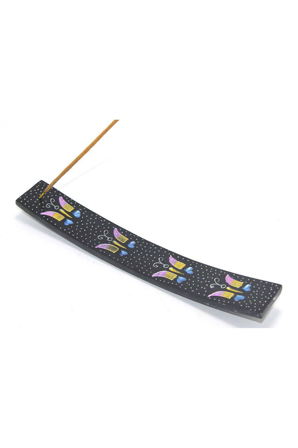 Butik Obsidian Taşı Kayık Tütsülük Model 5