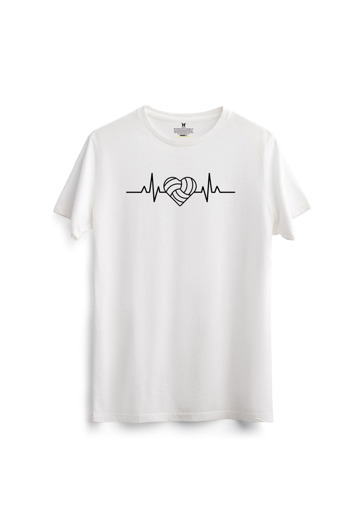 hakuof Baskılı Pamuklu Voleybol Volleyball Antrenman Tişört T-shirt