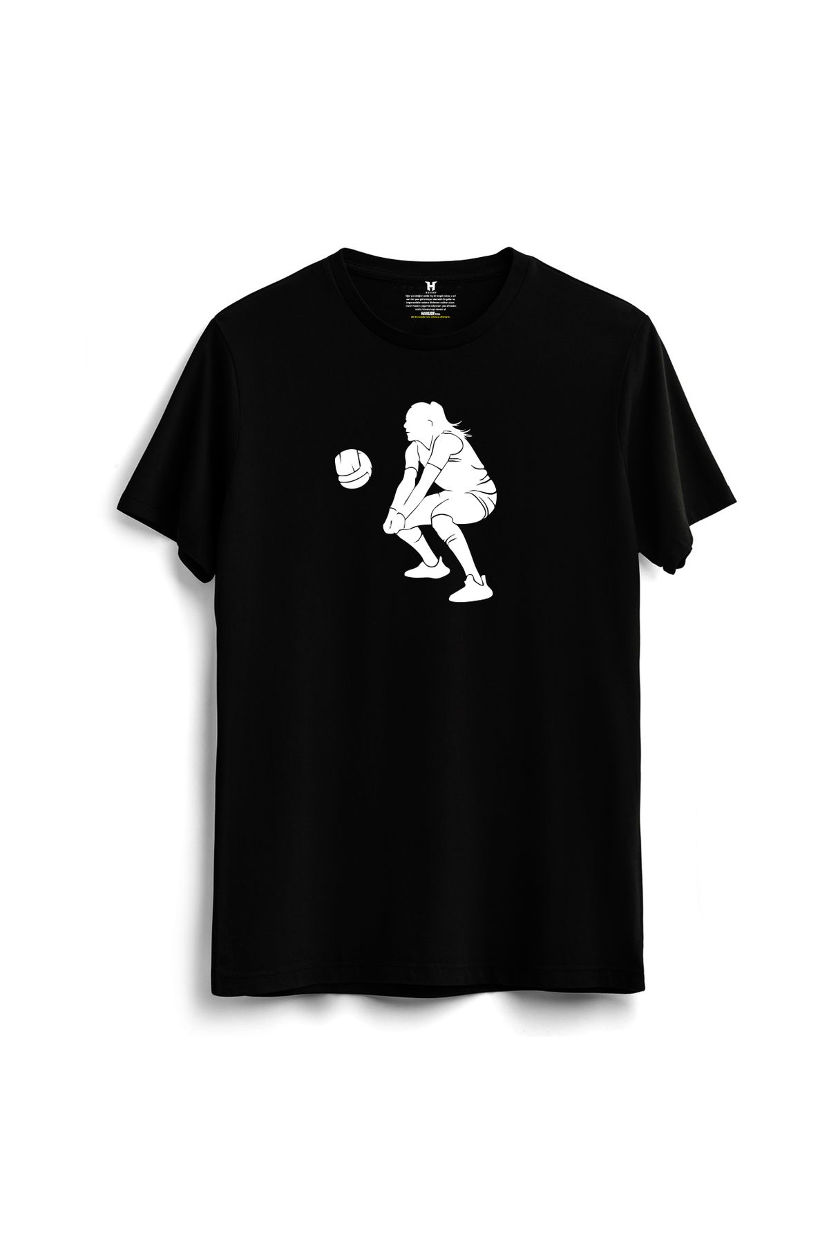 hakuof Pamuklu Voleybol Volleyball Spor Tişört T-shirtü