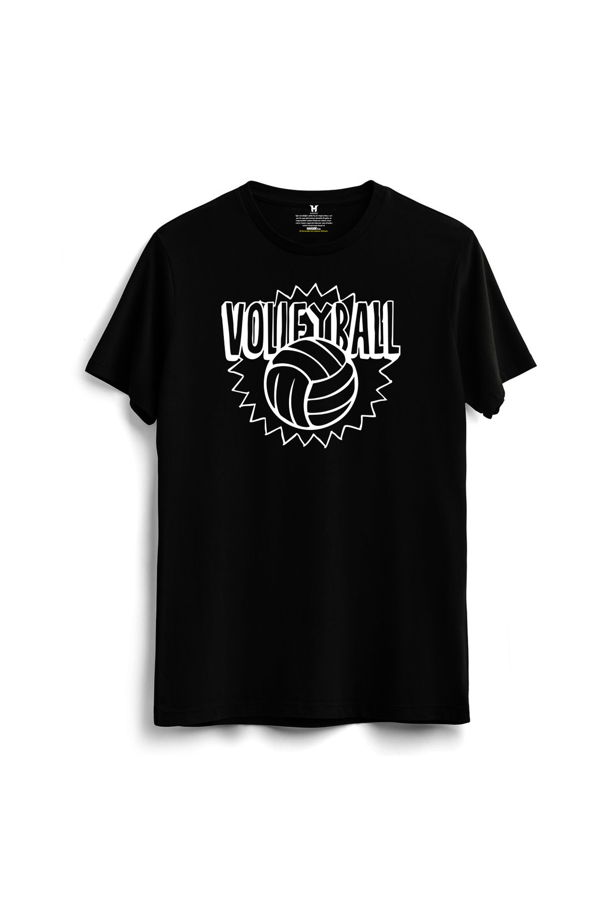 hakuof Baskılı Pamuklu Voleybol Spor Tişört Volleyball Design