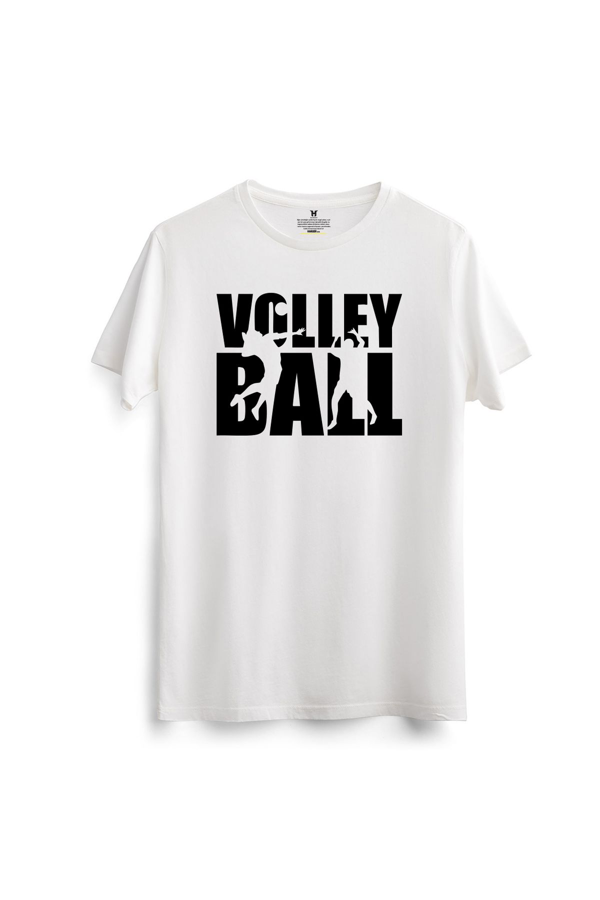 hakuof Baskılı Pamuklu Voleybol Tişört Volleyball Design