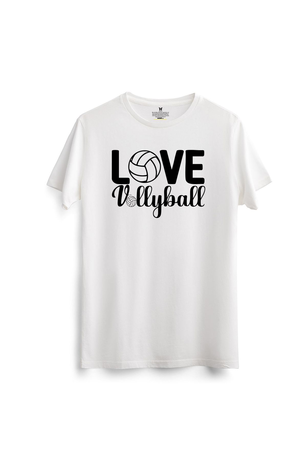 hakuof Baskılı Pamuklu Voleybol Volleyball Tişört T-shirt