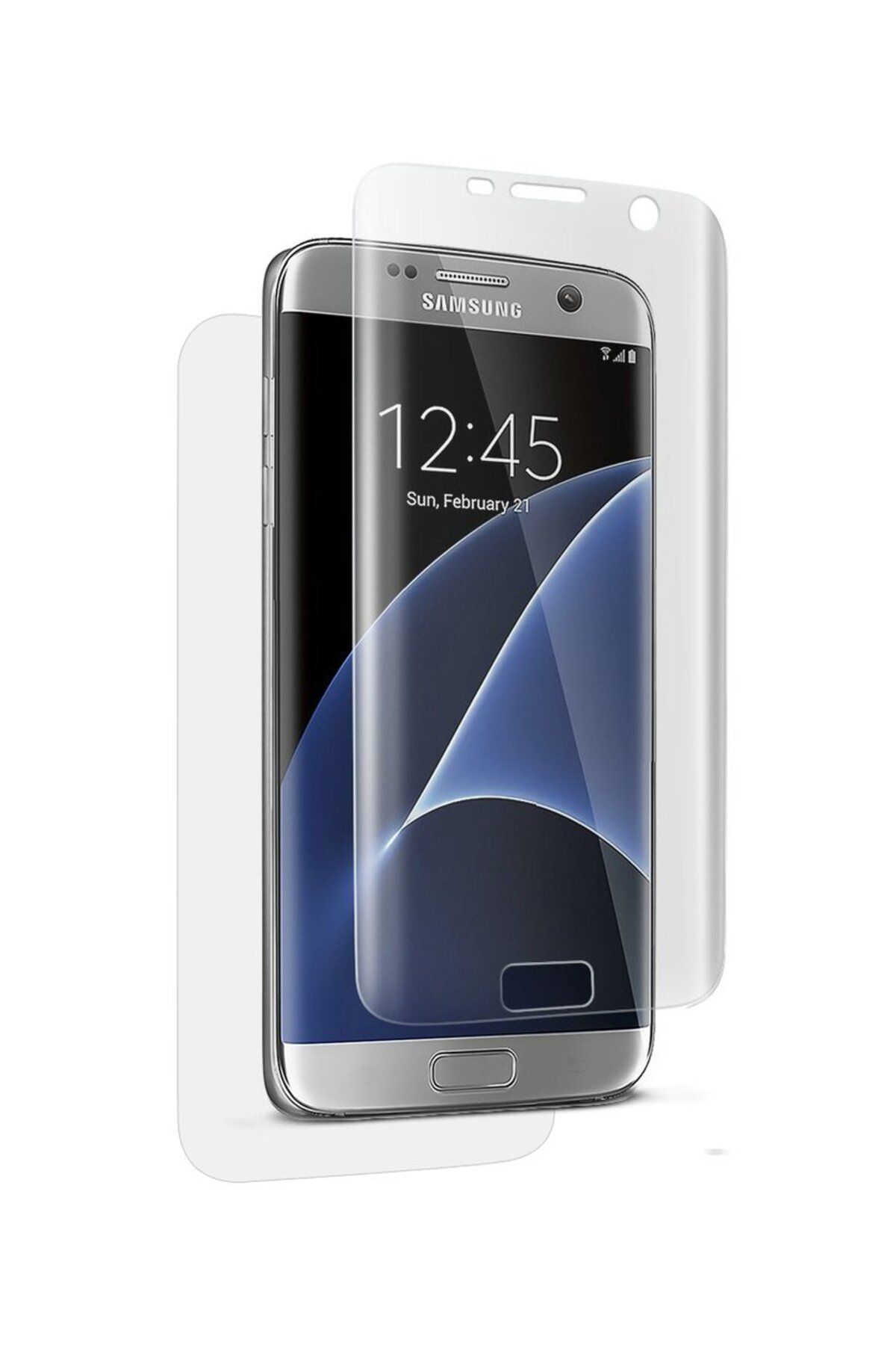 Ehr. Ehr. Samsung Galaxy S7 Edge ile Uyumlu Ön Arka Koruma Full Body Jelatin