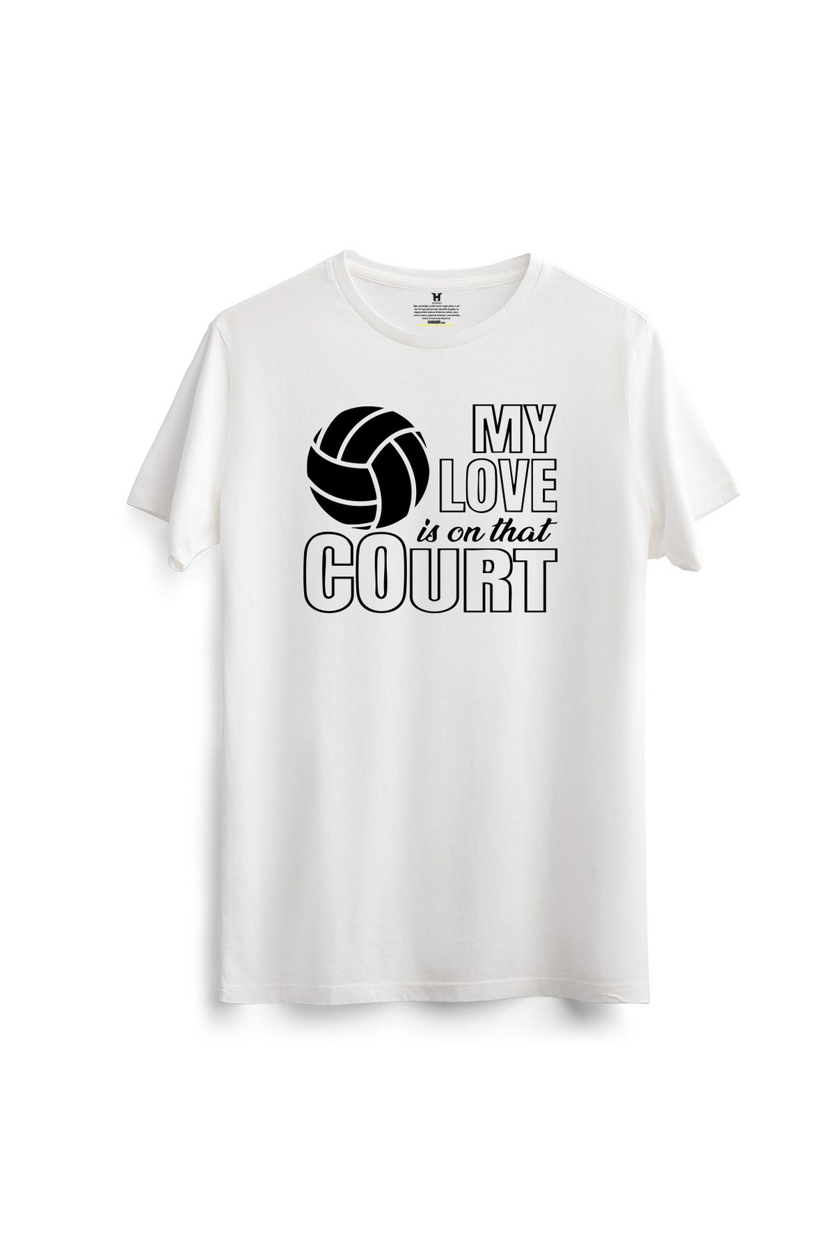hakuof Voleybol Volleyball Baskılı Tişört T-shirt
