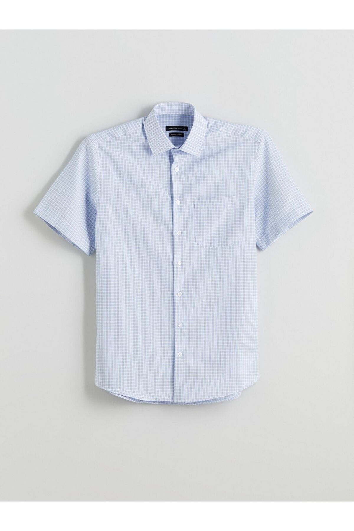 LC Waikiki LCWAIKIKI Formal Regular Fit Kısa Kollu Ekose Erkek Gömlek
