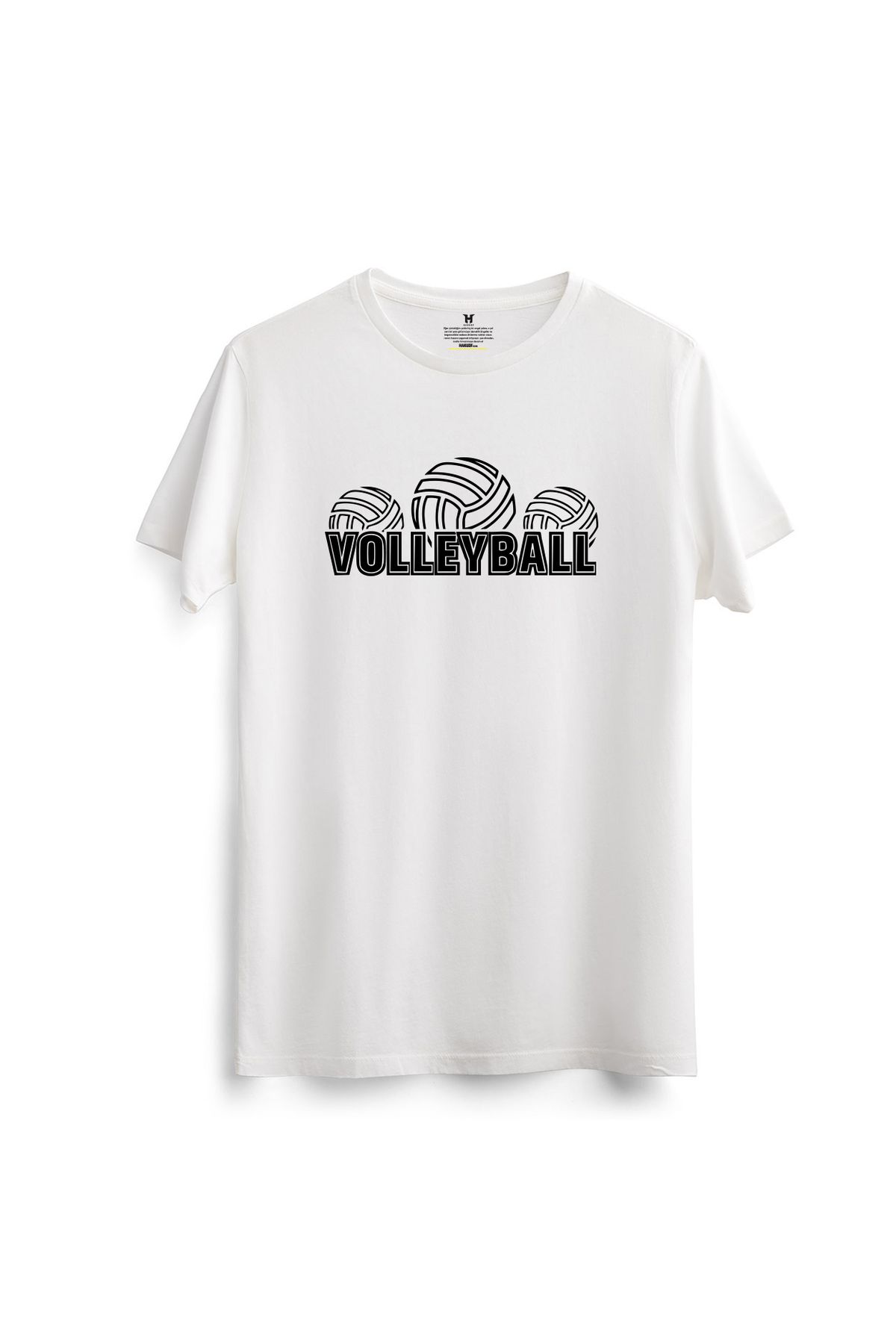 hakuof Pamuklu Voleybol Volleyball Spor Baskılı Tişört T-shirt