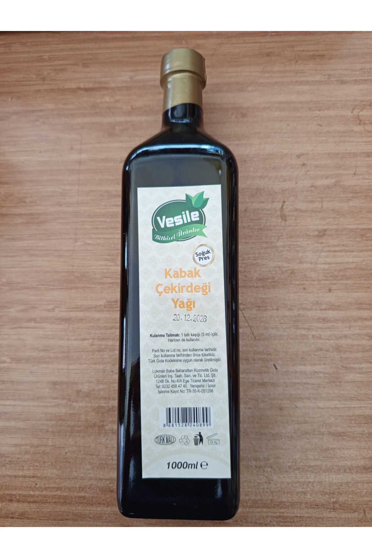Vesile Kabak Çekirdeği Yağı 1 Lt.
