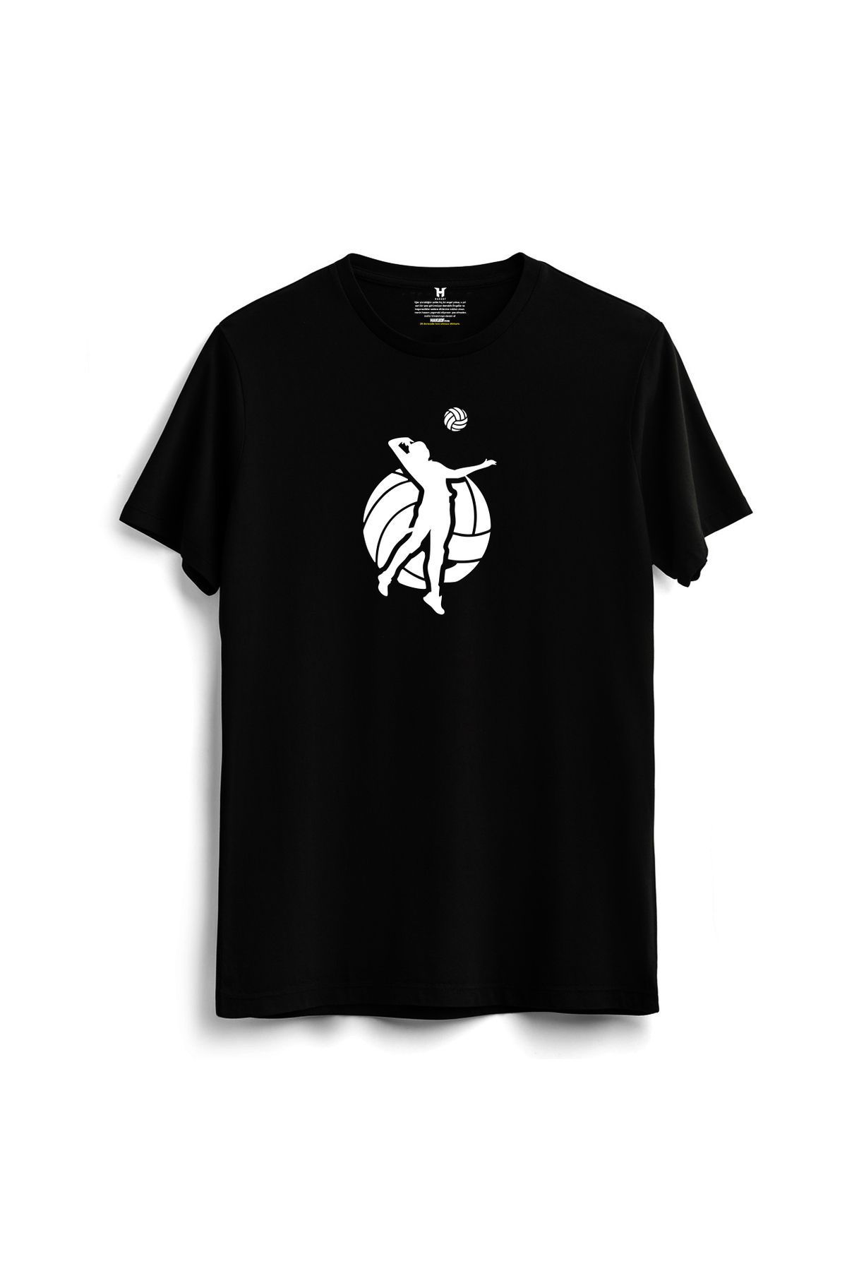 hakuof Baskılı Pamuklu Voleybol Volleyball Tişört T-shirt