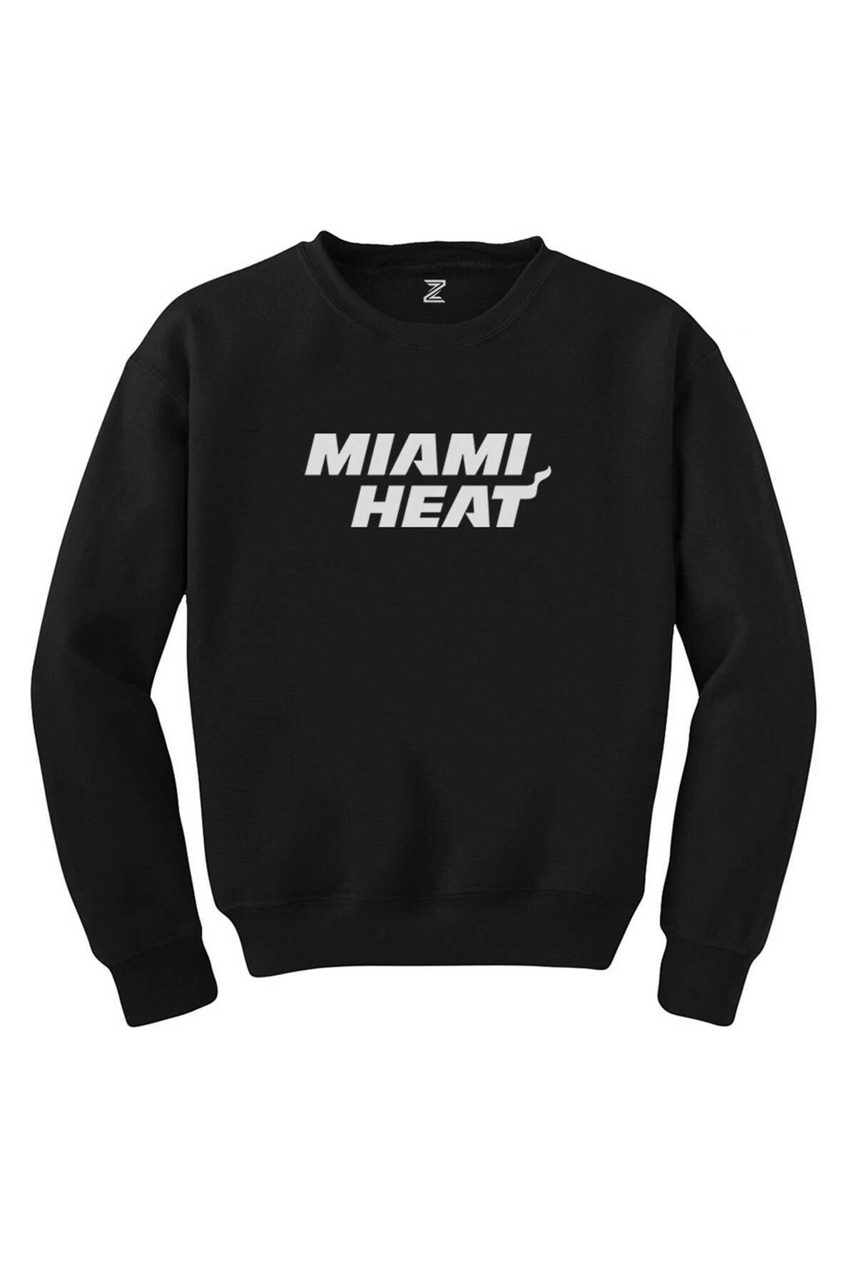 Pisa Art Miami Heat White Siyah Sweatshirt