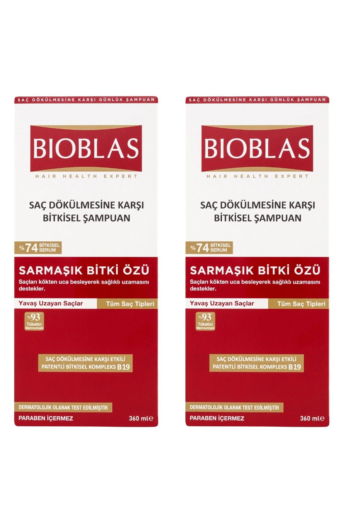 Bioblas Saç Dökülmesine Karşı Sarmaşık Bitki Özü Şampuan 360 ml 2 Adet