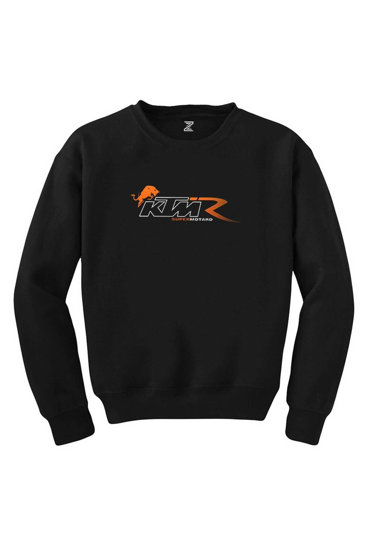 Pisa Art KTM Supermotard Siyah Sweatshirt