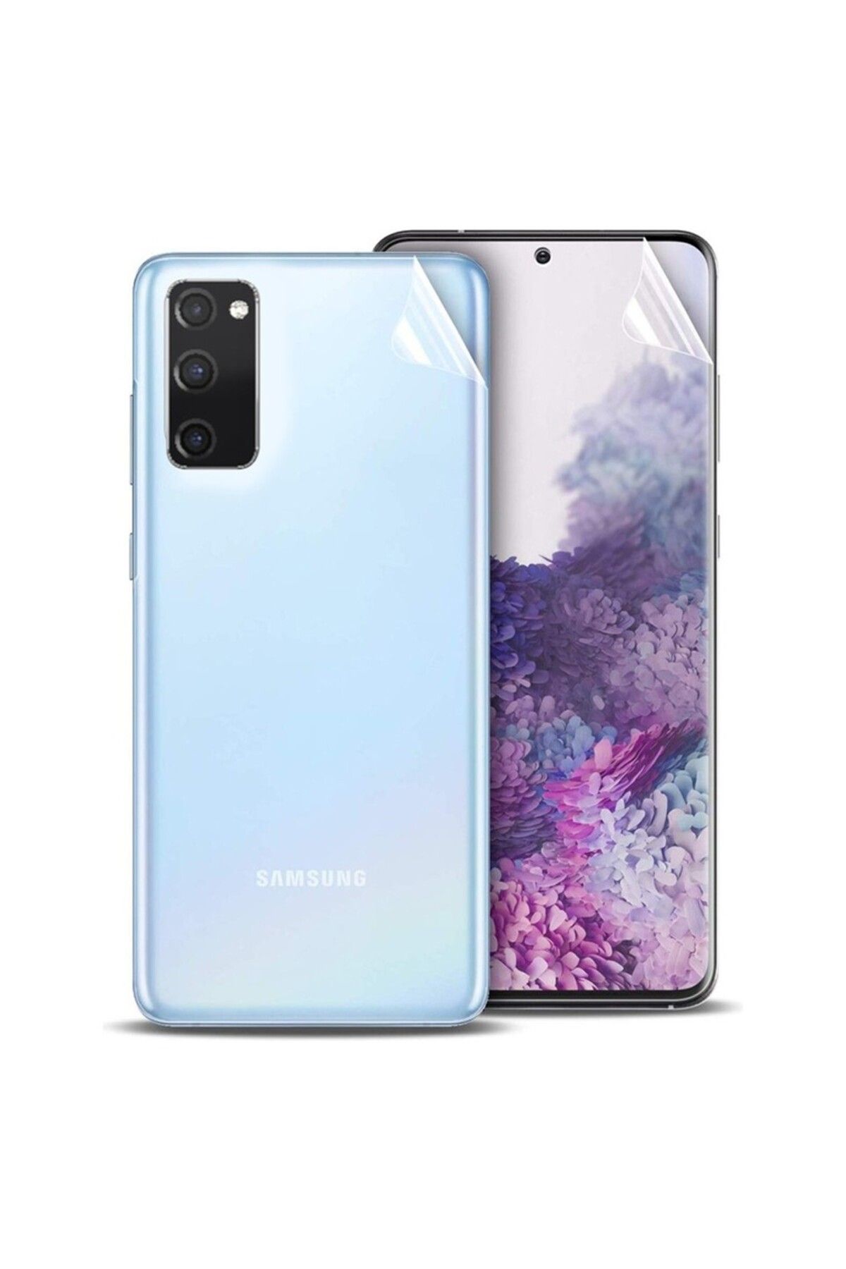 Ehr. Ehr. Samsung Galaxy S20 ile Uyumlu Ön Arka Koruma Full Body Jelatin