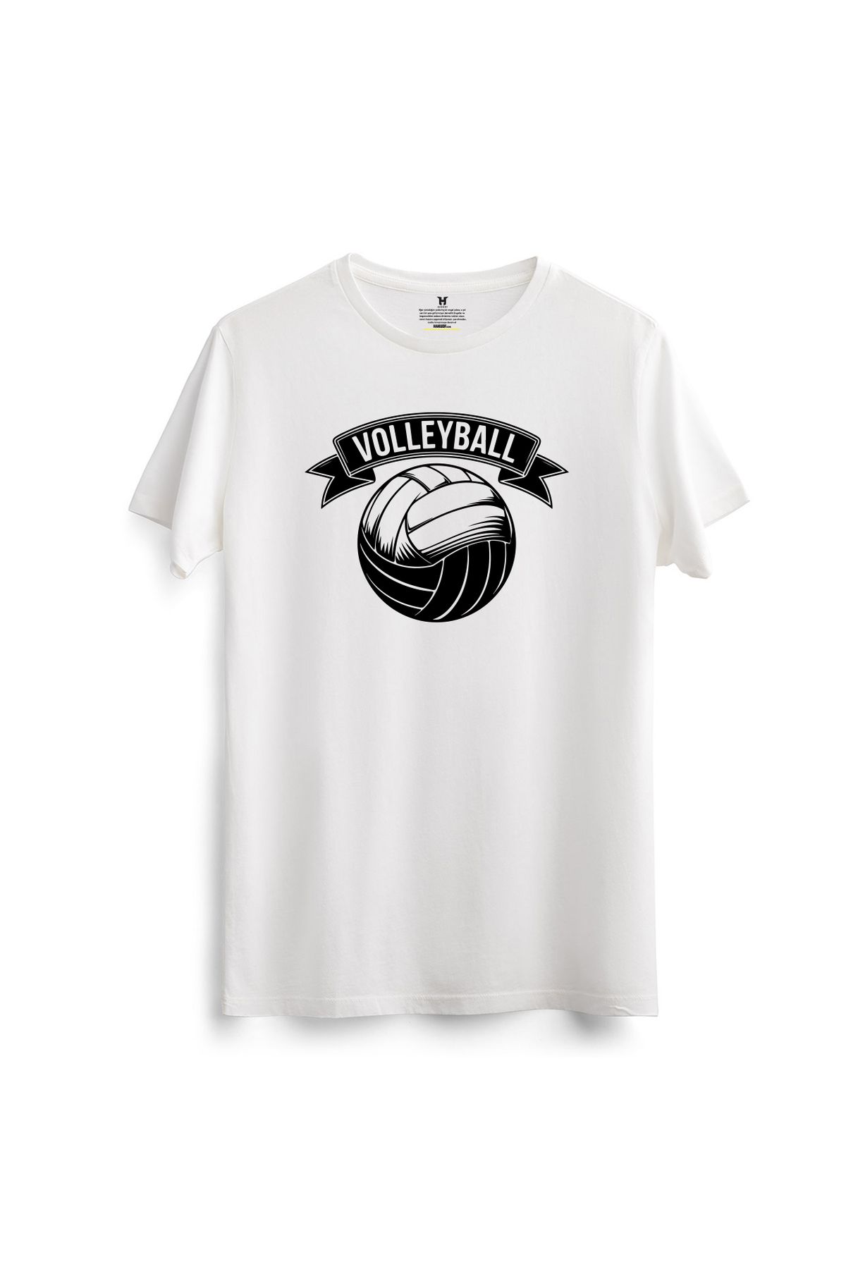 hakuof Pamuklu Voleybol Baskılı Tişört Volleyball Design