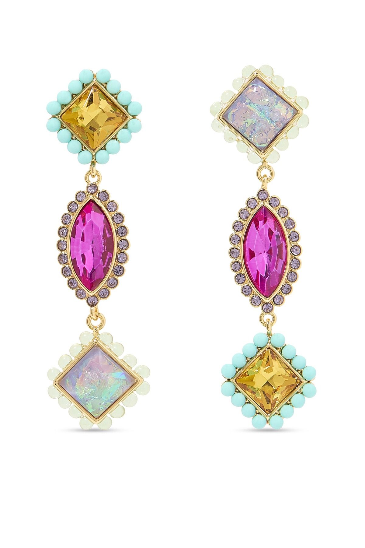 Kurt Geiger Regency Linear Earrings Kadın Küpe 5x1x0.5 cm