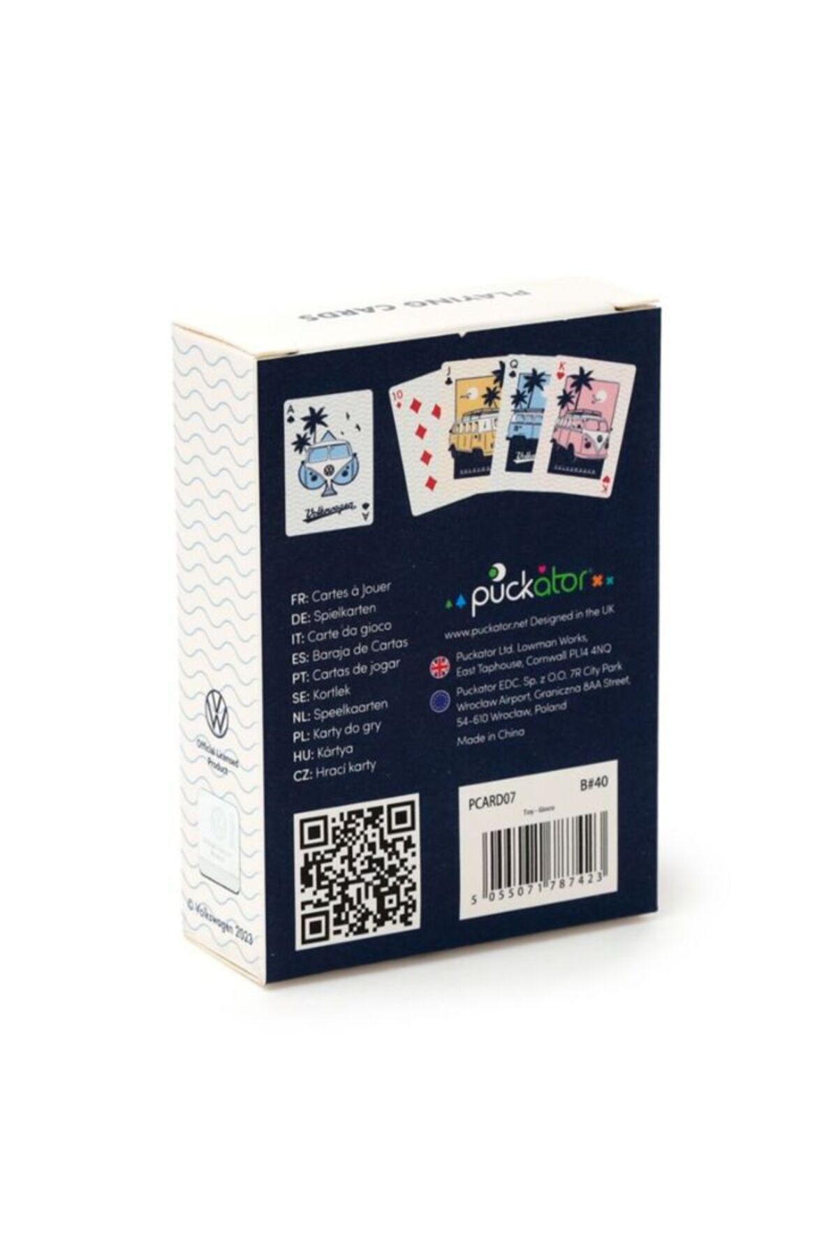 Puckator-Playing cards, Volkswagen VW T1 Camper Bus, Explore More collection, Adventure theme, 54 cards 8
