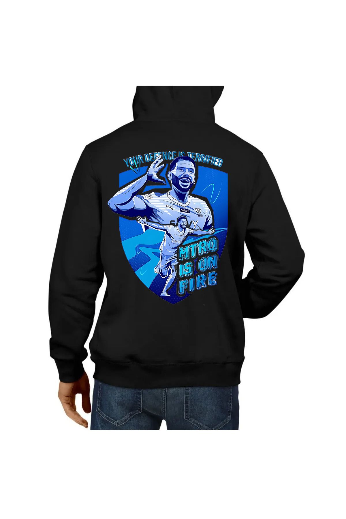 Pisa Art Al-Hilal X Mitrovic Sırt Detaylı Özel Tasarım Kapşonlu Unisex Sweatshirt