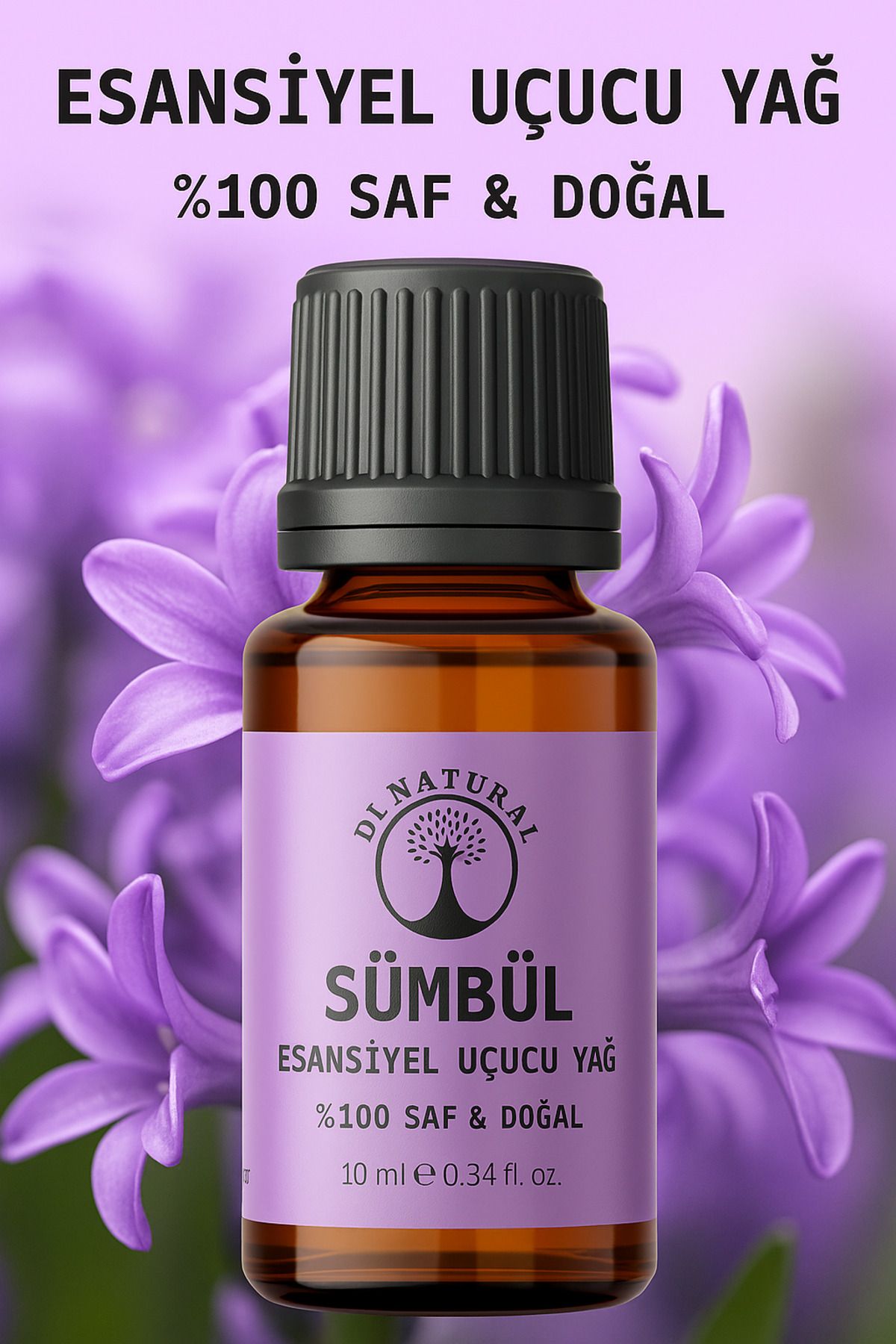 di naturel Sümbül Uçucu Yağ %100 Saf Doğal Esans Buhurdanlık Difüzör Oda Esansı 10 ml