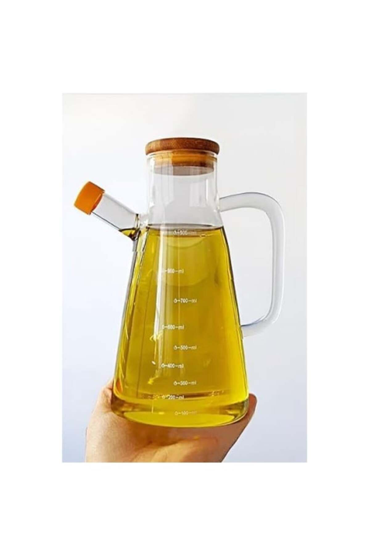RiverWorld River World 900 ml'lik Borosilikat Camdan Yağlık Sosluk Sirkelik