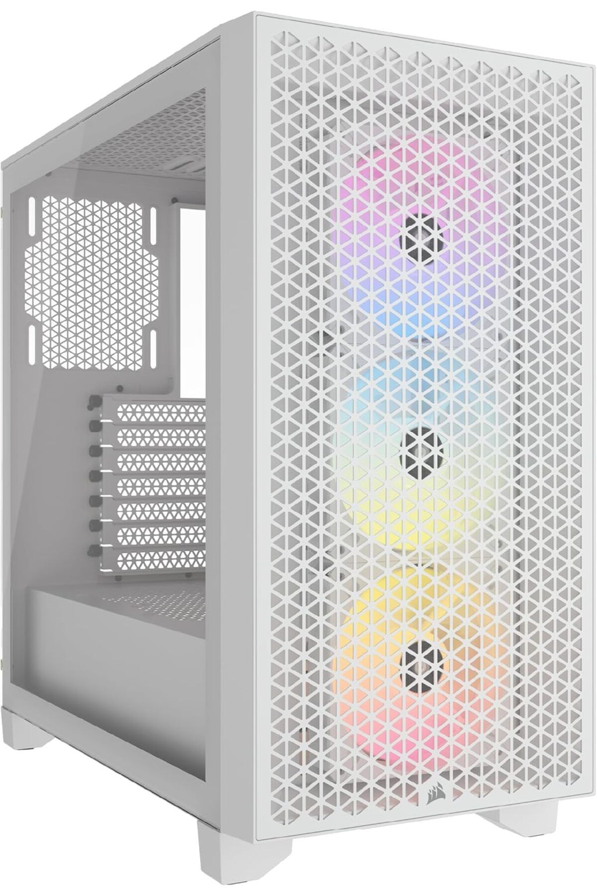 Corsair-Corsair Computer Case Airflow Mid Tower 3 AR120 RGB Fans, High Airflow Design, Supports GPU Three Sl 1