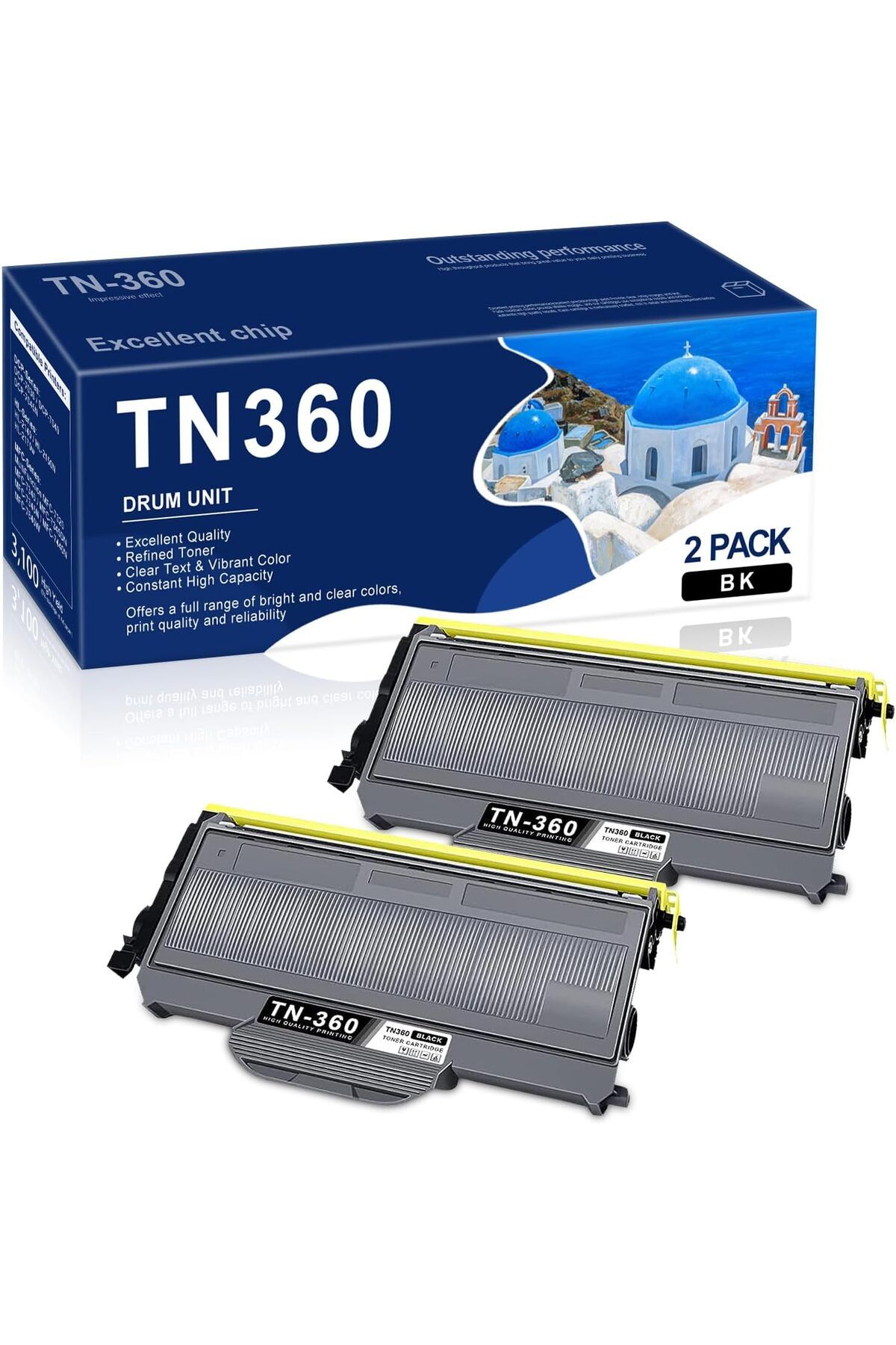 Brother DCP-7040 DCP-7030 MFC-7840W HL-2140 MFC-7340 MFC-7440N HL-2170W HL-2150N Printer (2 Black)